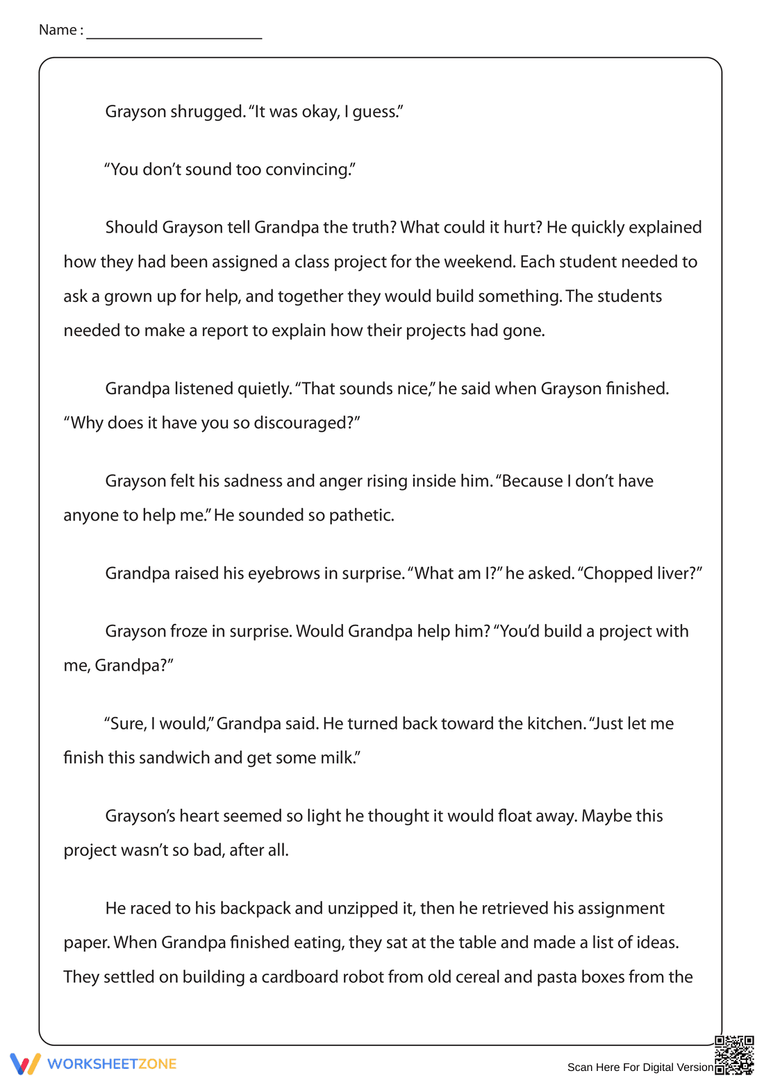 Fiction Story: Building a Class Project - Page 2