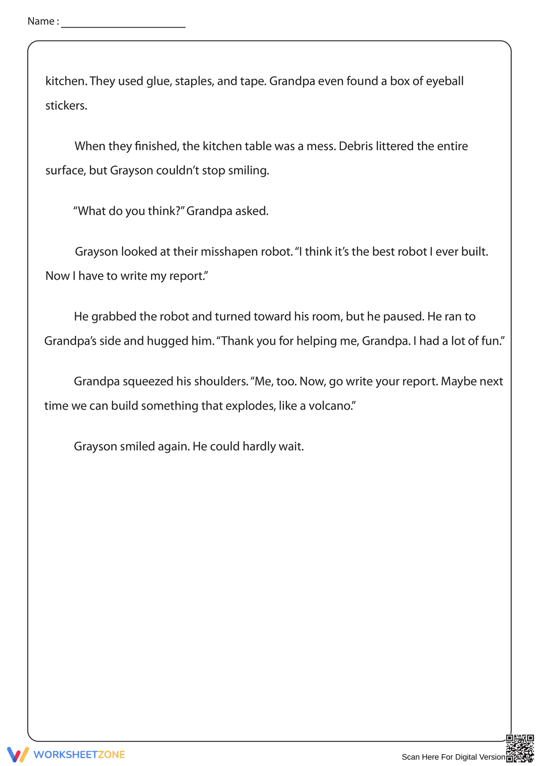 Fiction Story: Building a Class Project - Page 3