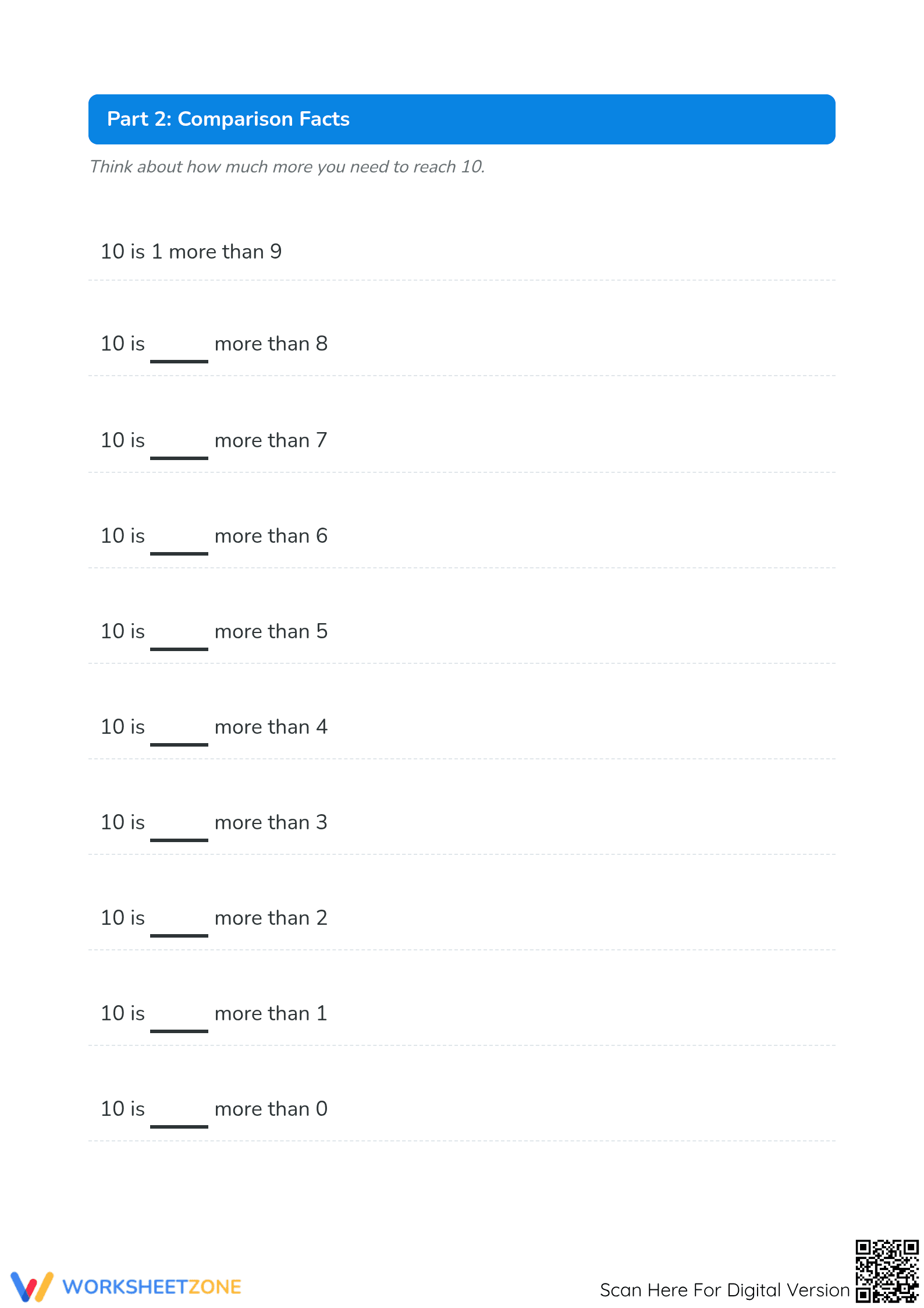 Printable Number Bonds to 10 Worksheet | Grade K-1 - Page 2