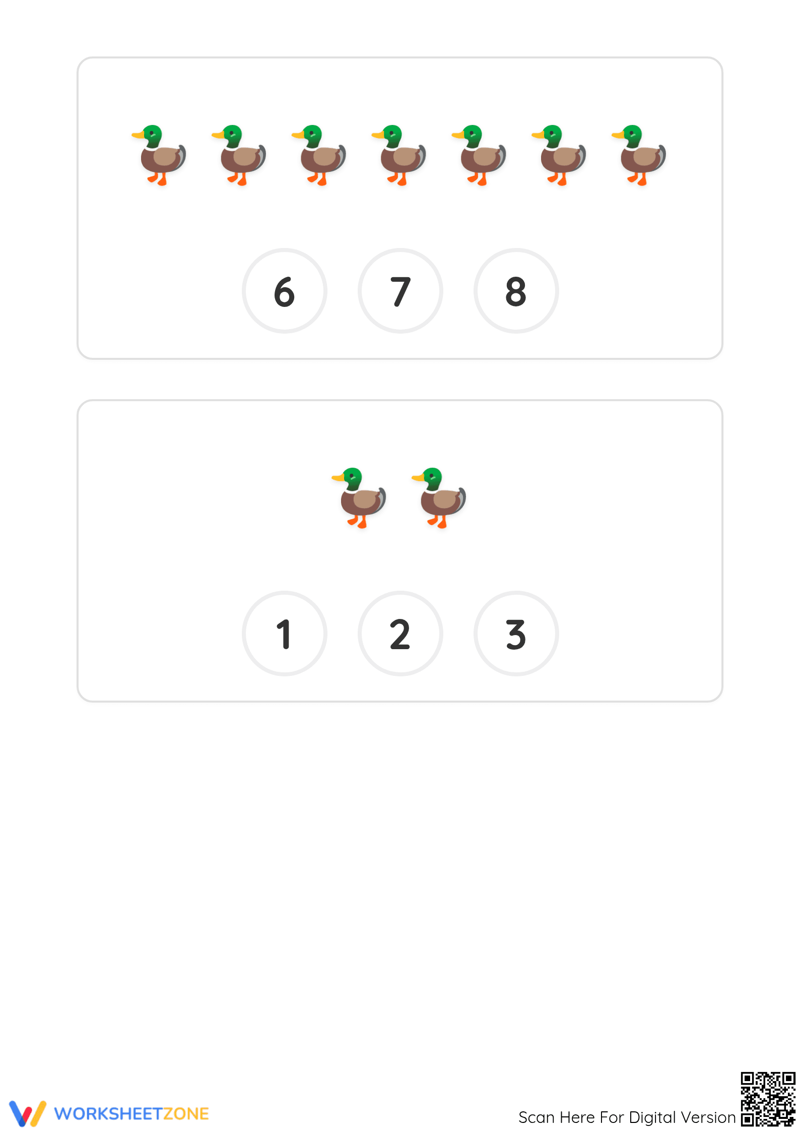 Grade Kindergarten Counting — Printable No-Prep Worksheet - Page 4