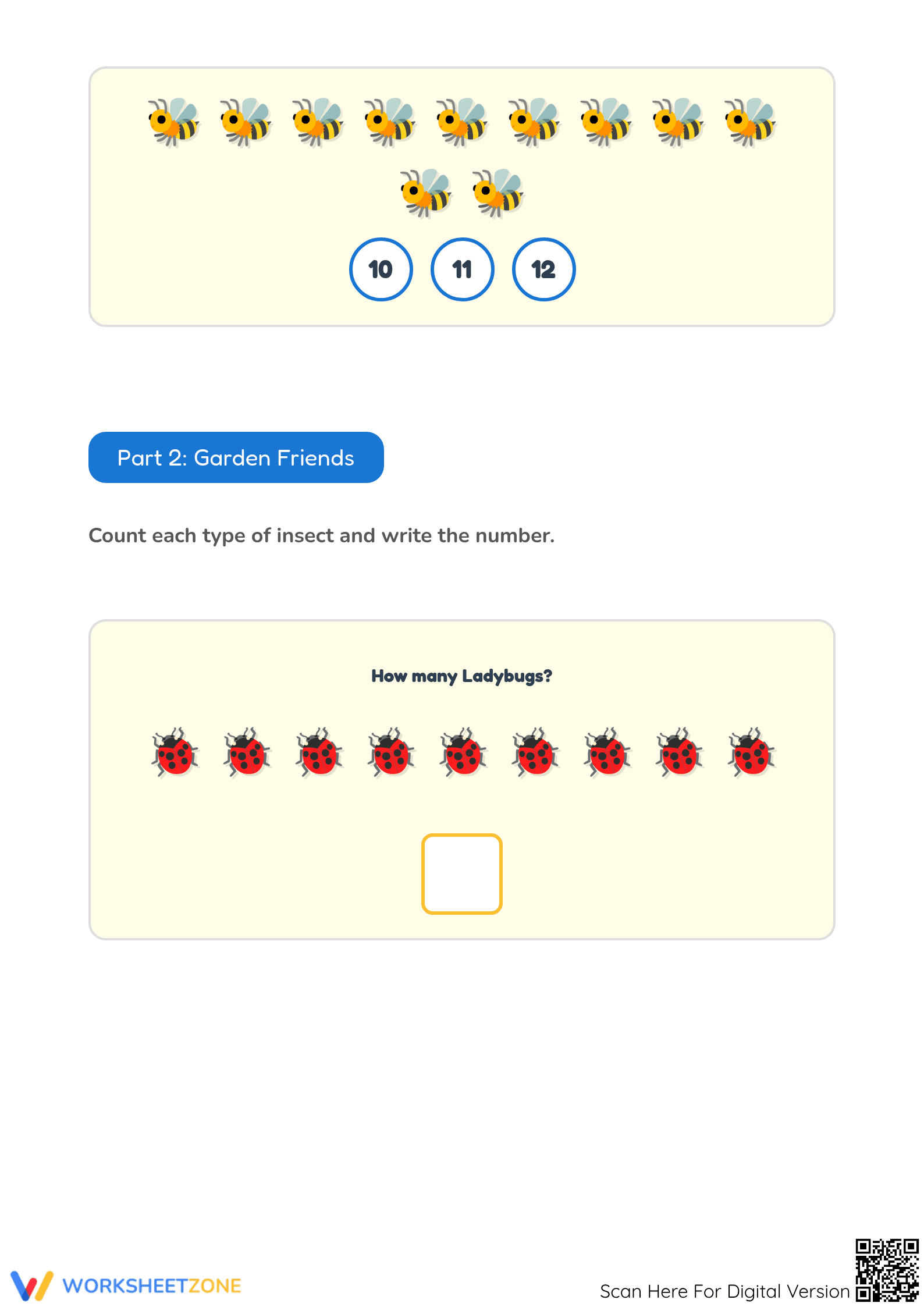 Essential Kindergarten Math: Counting and Addition Printable - Page 2