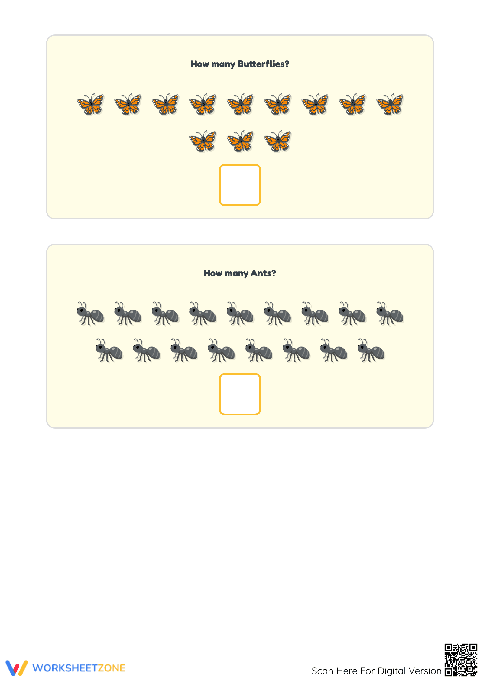 Essential Kindergarten Math: Counting and Addition Printable - Page 3