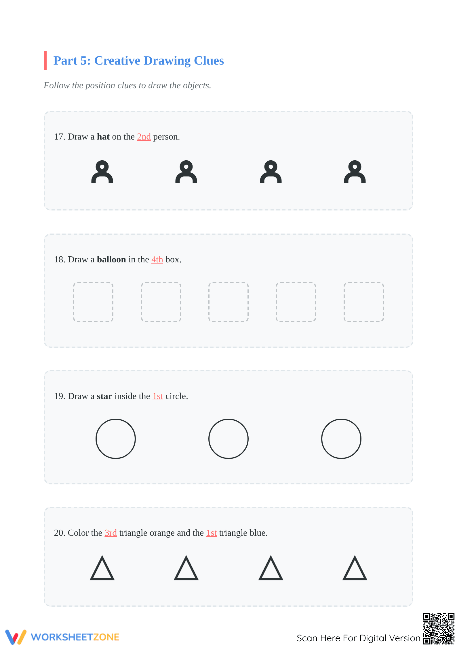 Printable Ordinal Numbers Practice | Grade 3 Math - Page 4