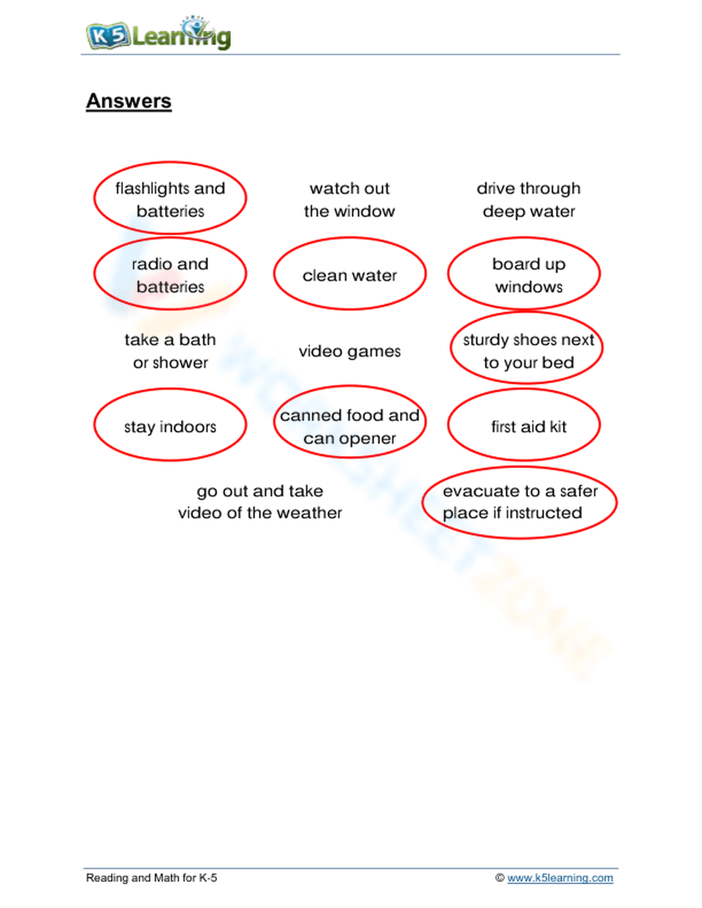 Essential Grade 3 Weather Safety Worksheet | Printable - Page 2