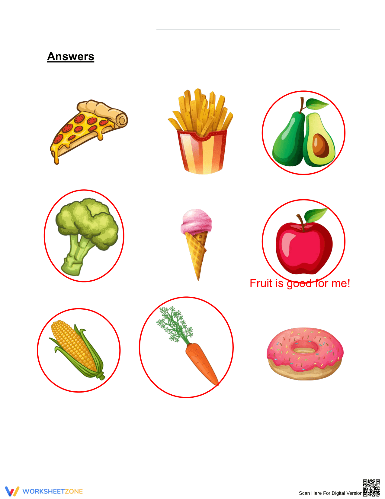 Healthy Eating Worksheet | Essential Grade 1 Science - Page 2