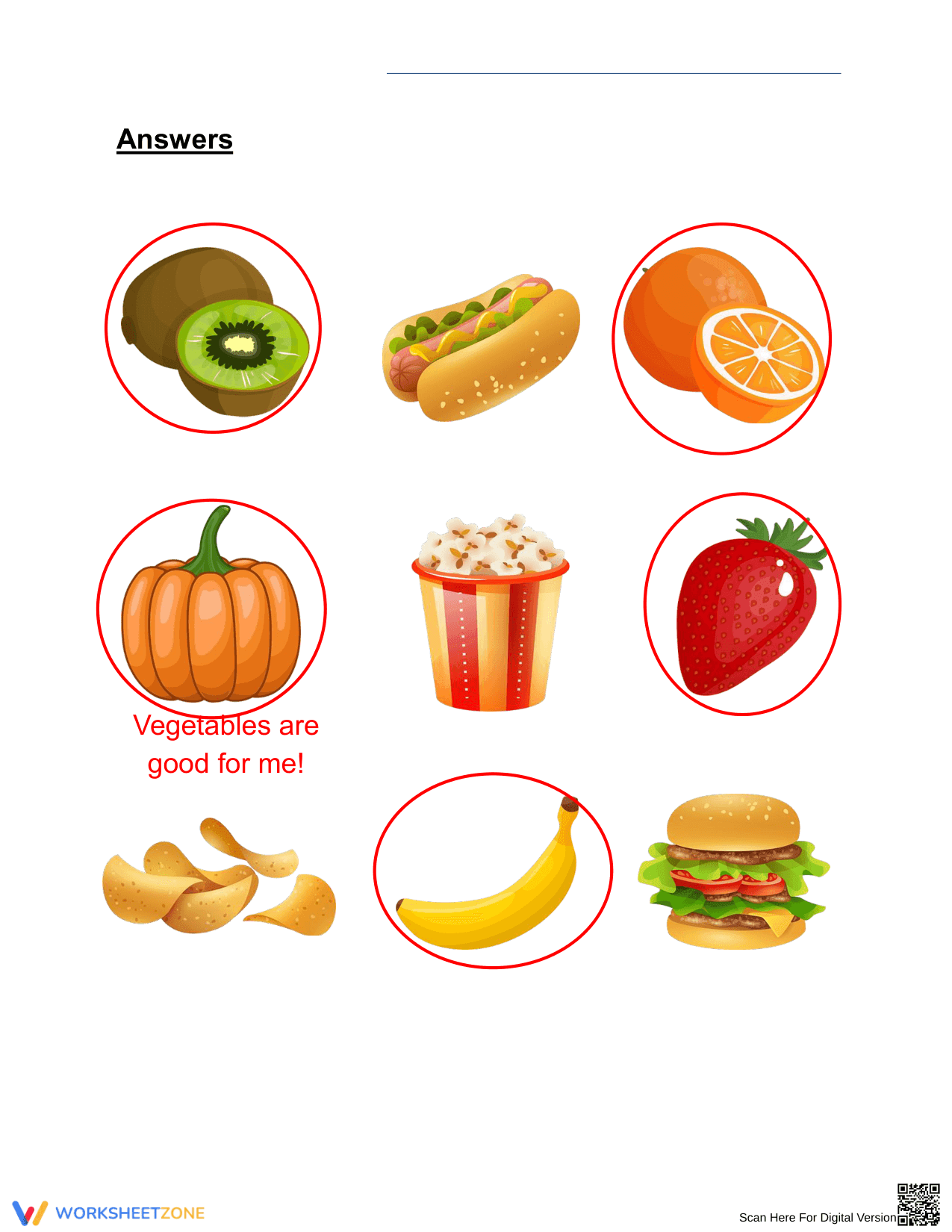 Healthy Eating Worksheet | Essential Grade 1 Science - Page 2