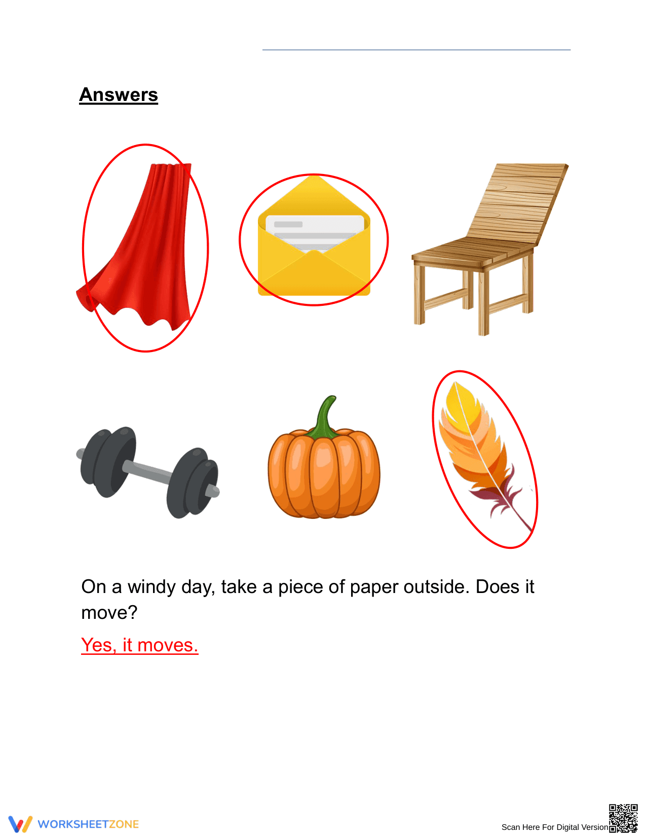 Printable Grade 1 Science: Wind and Moving Air Worksheet - Page 2