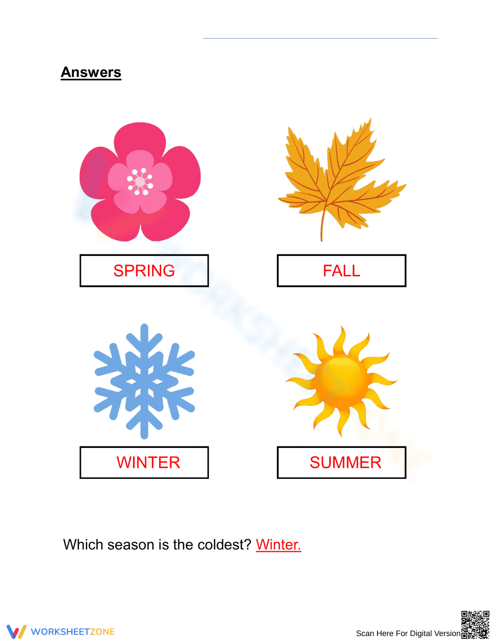 Seasons: Learning the Vocabulary - Page 2