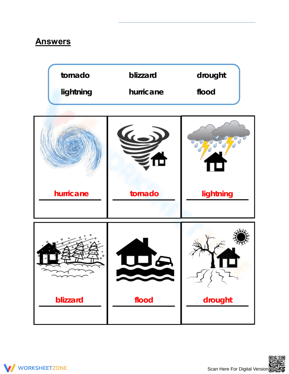 Essential Severe Weather Worksheet | Grade 2 Science - Page 2