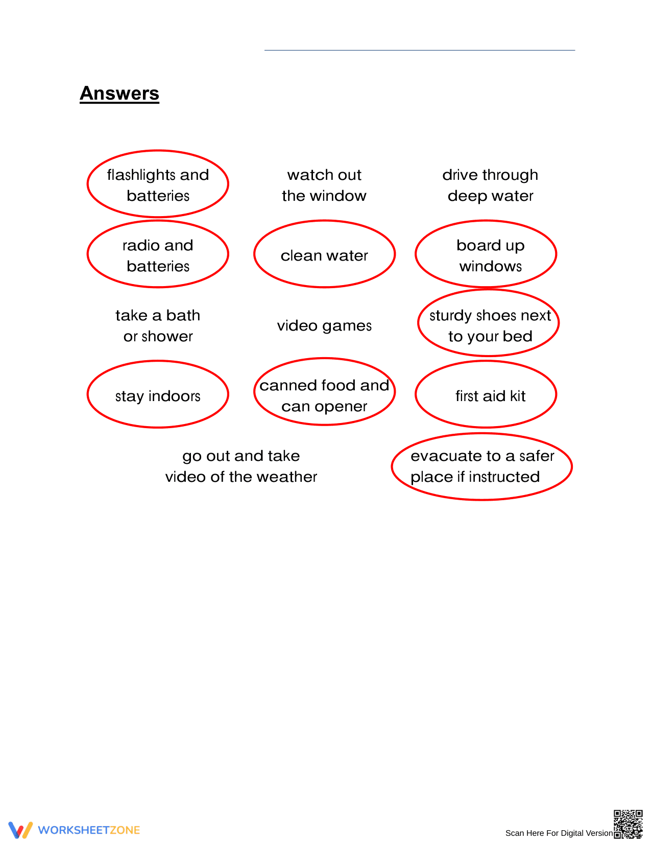 Essential Grade 3 Preparing for Weather Hazards Worksheet - Page 2