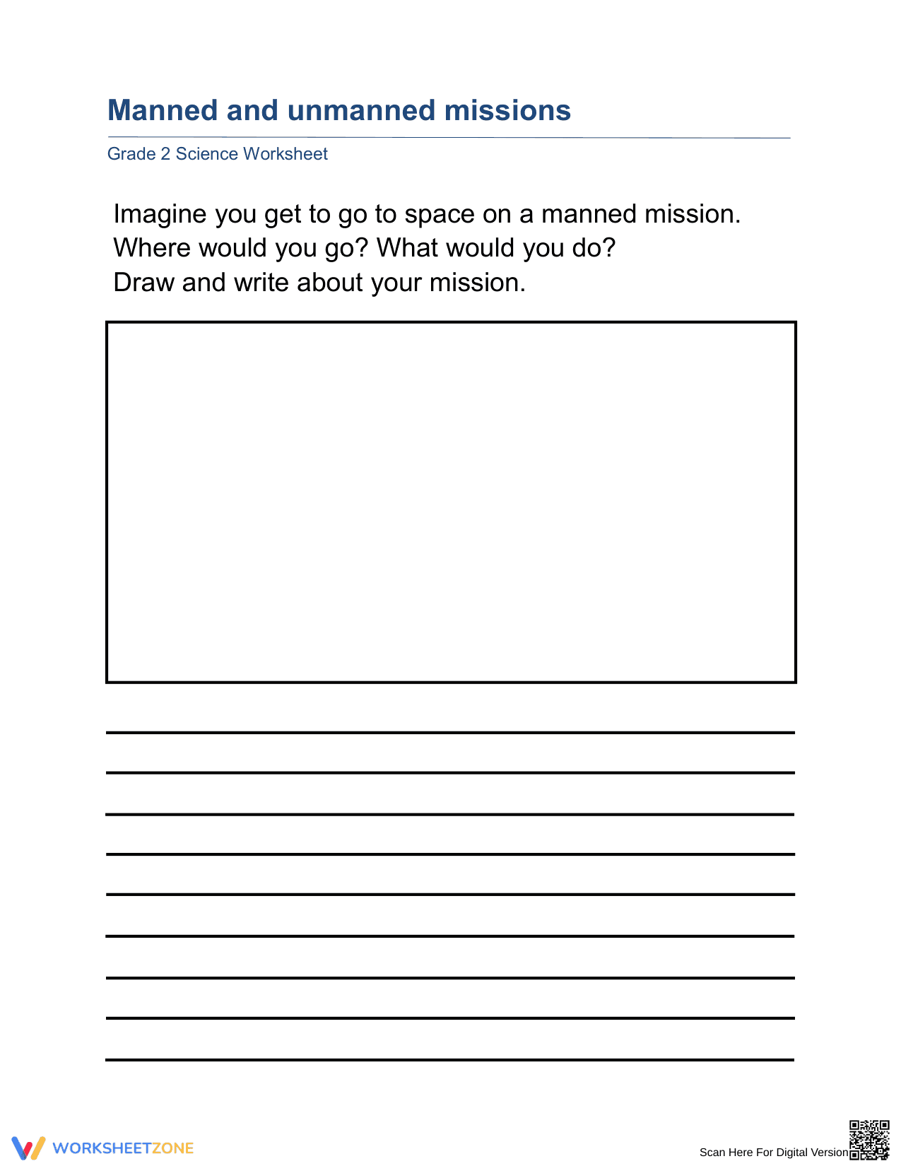 Essential Manned vs Unmanned Space Missions Worksheet - Page 2