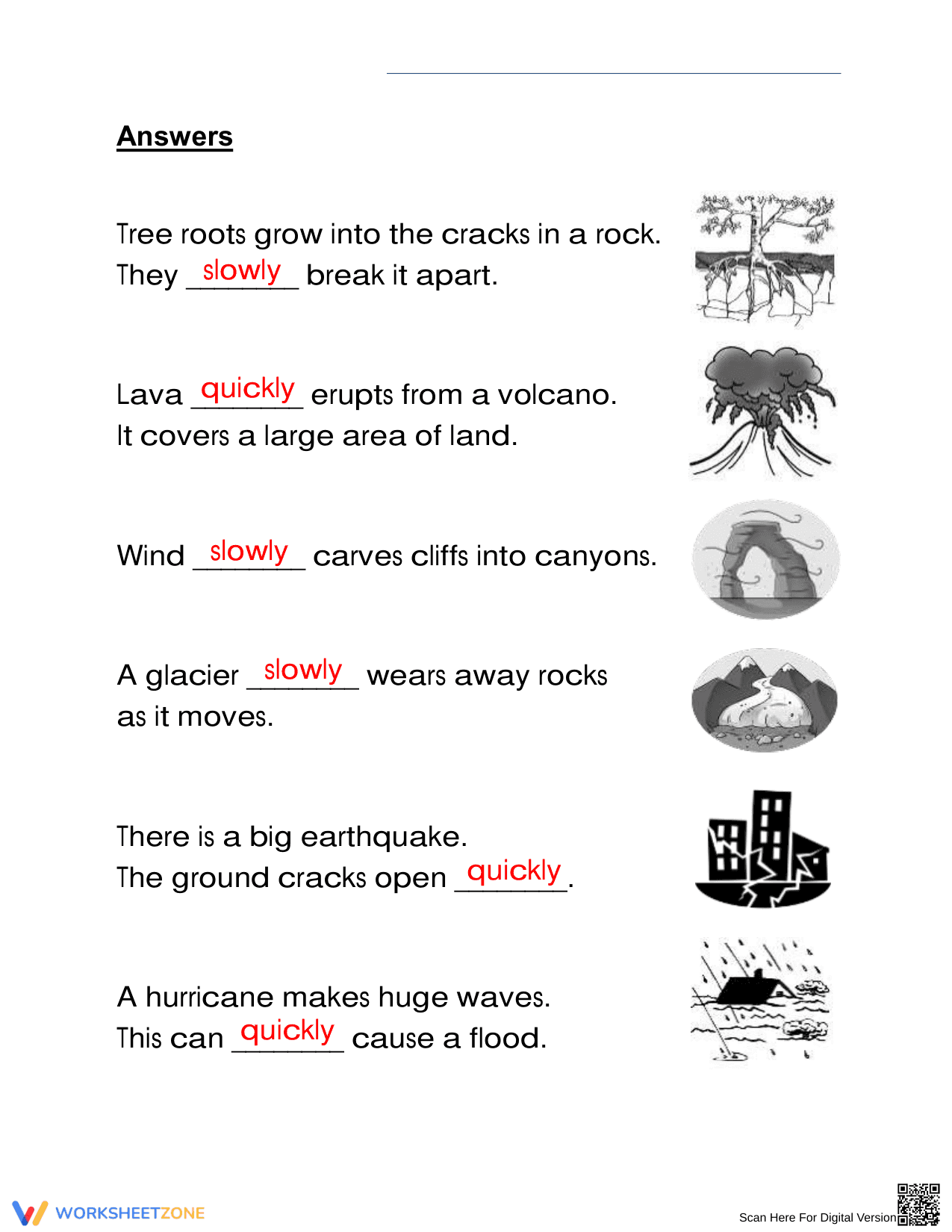 Essential Grade 2 Earth Science: Quick or Slow Changes - Page 2