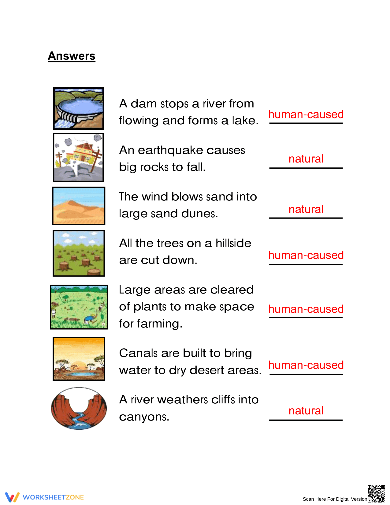 Humans Cause Change: Essential Grade 2 Science Worksheet - Page 2