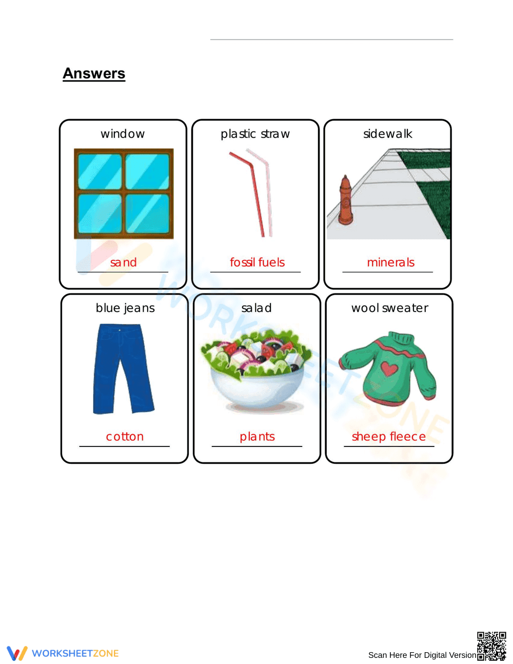 Natural Resources Worksheet: Grade 3 Essential Science - Page 2