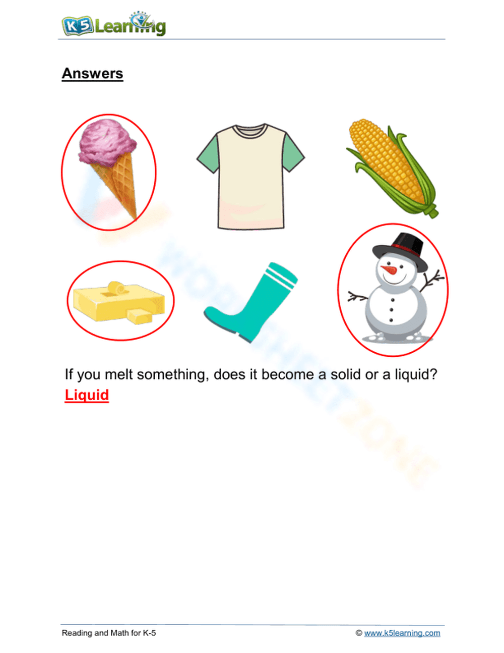 Identify objects that will melt under a hot sun - Page 2