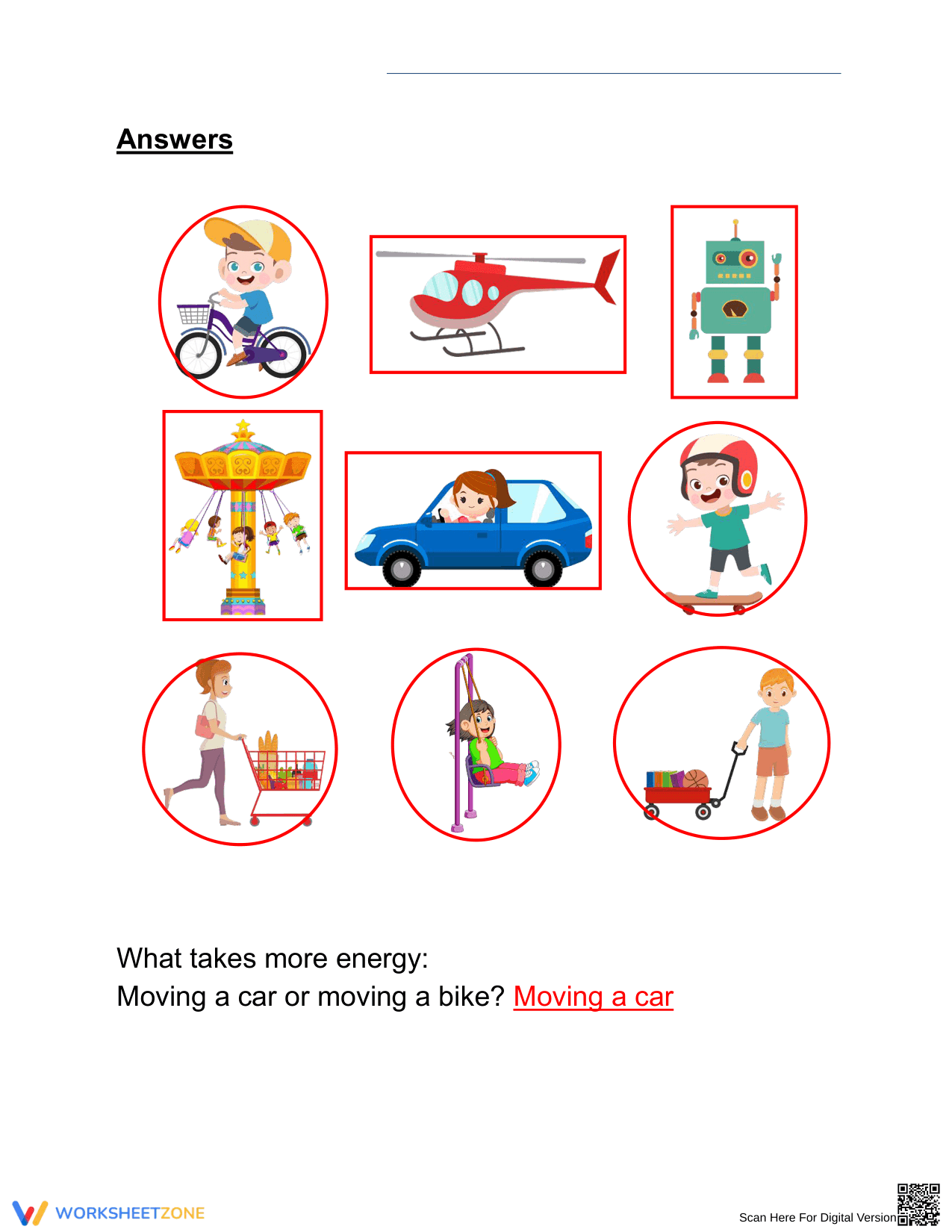 Grade 1 Energy Sources — Printable No-Prep Worksheet - Page 2