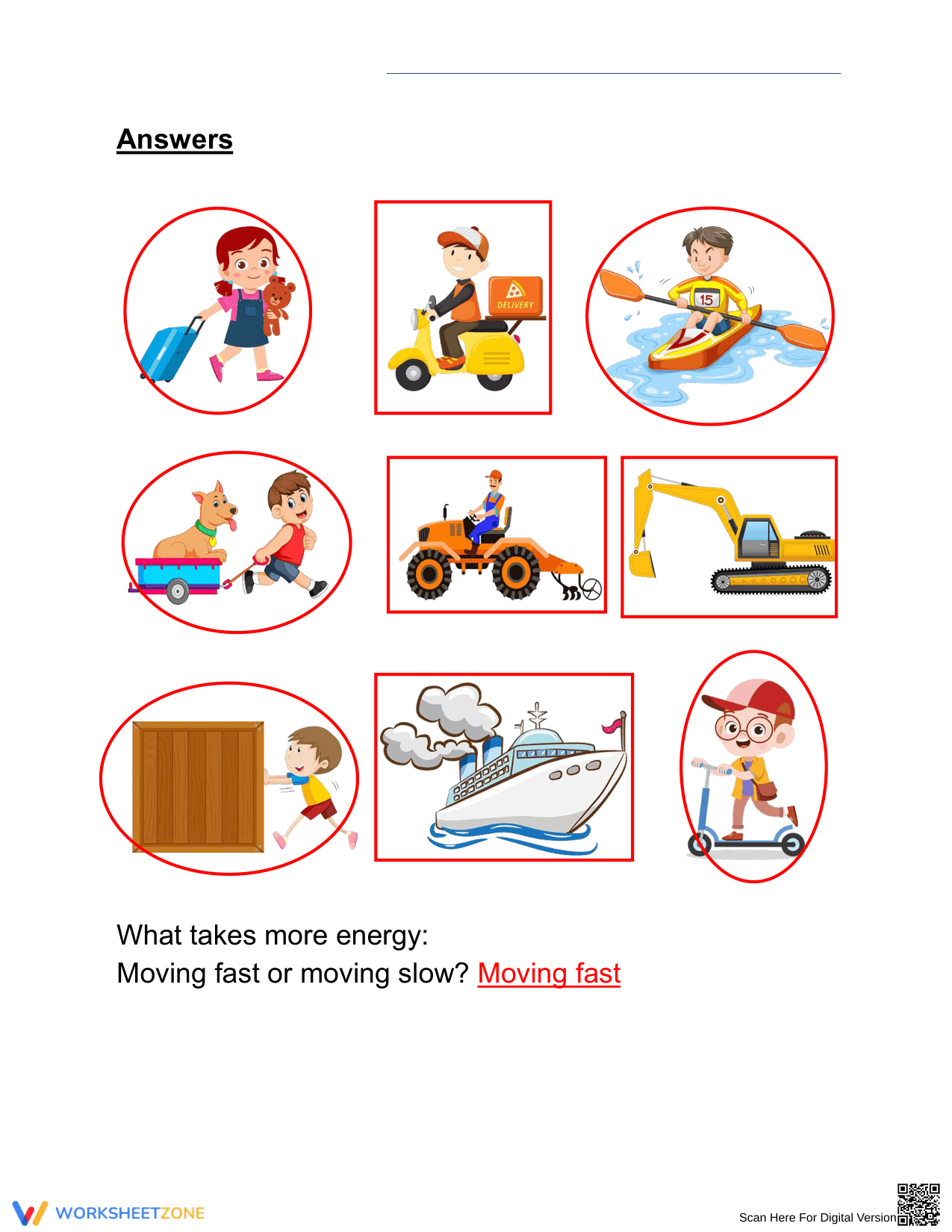 Grade 1 Energy Source — Printable No-Prep Worksheet - Page 2