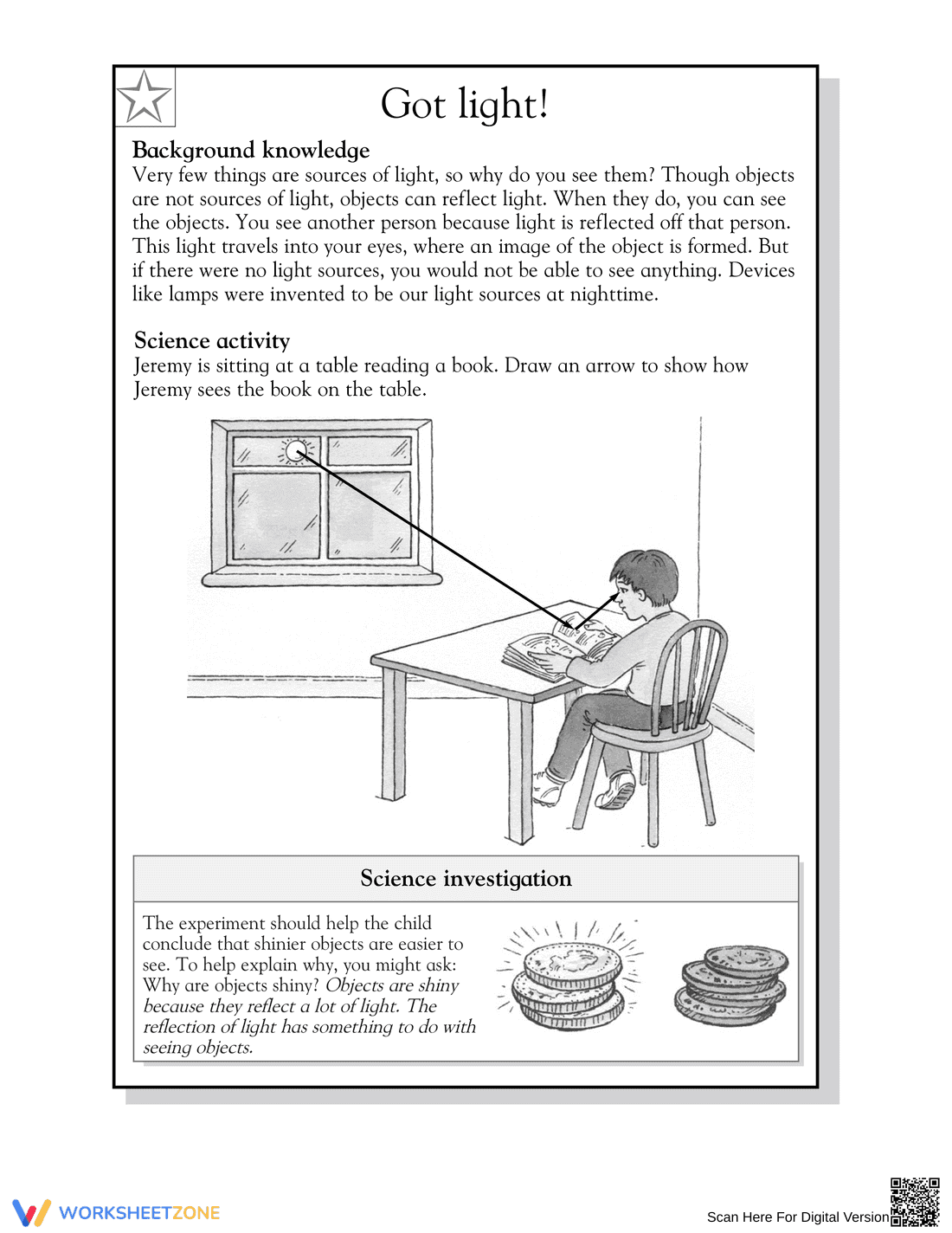 Essential Light Reflection Worksheet | Grade 4 Science - Page 2