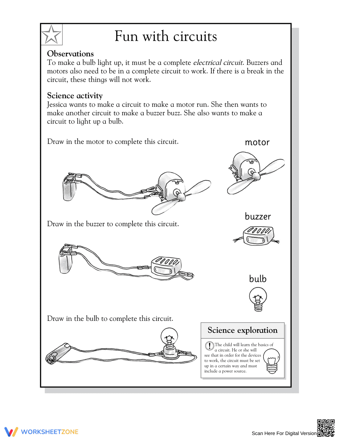 Essential Fun with Circuits Worksheet | Grade 2 Science - Page 2