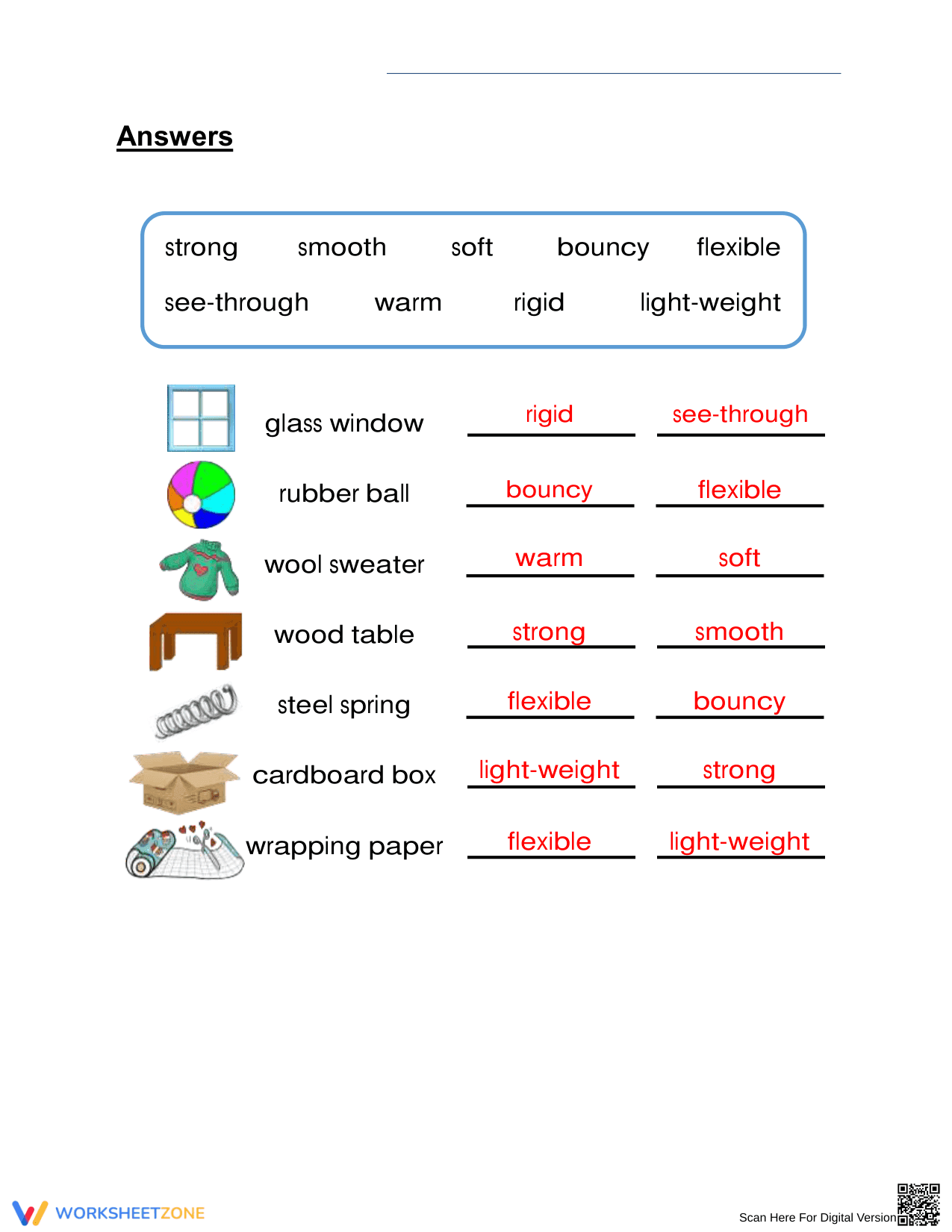 Essential Grade 2 Properties and Uses Science Worksheet - Page 2