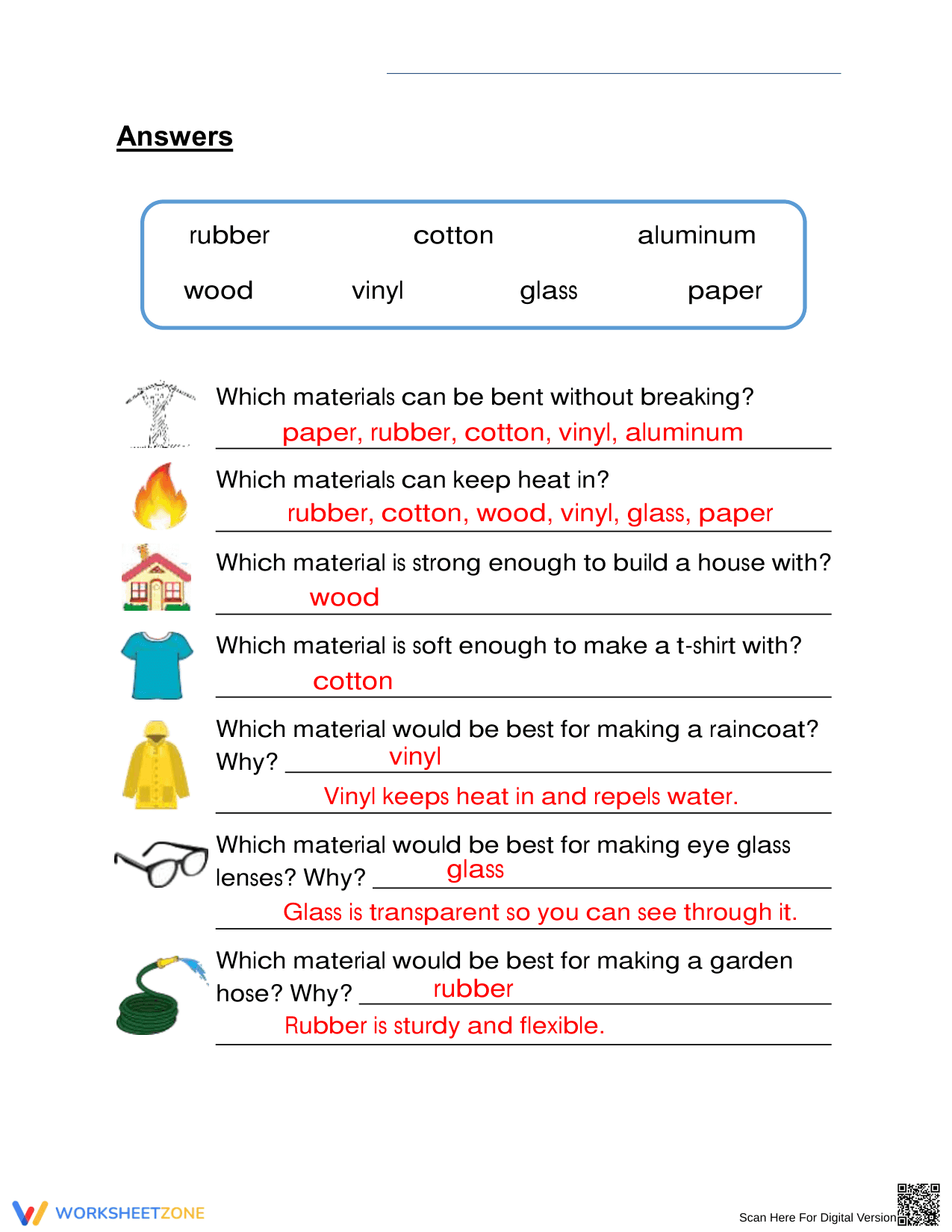 Essential Grade 2 Properties and Uses Science Worksheet - Page 2