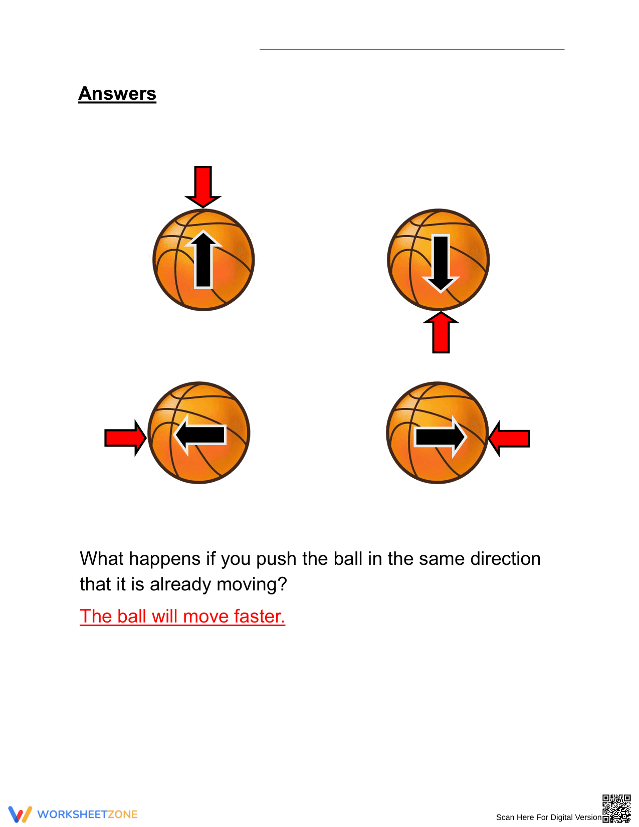 Essential Forces and Direction Worksheet | Grade 1 Science - Page 2
