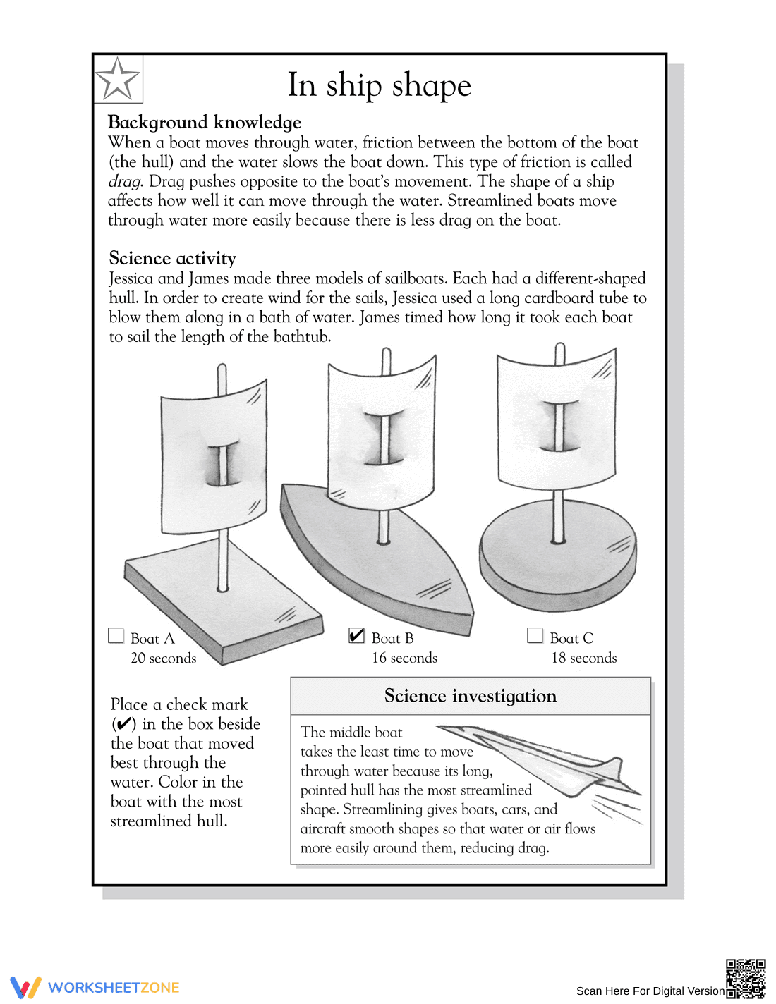 Ship Shape: Essential Friction and Drag Science Worksheet - Page 2