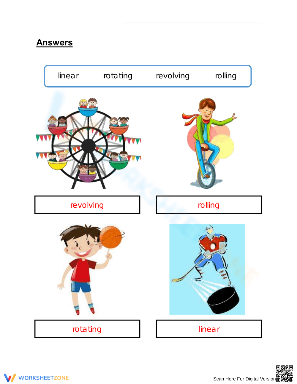 Essential Patterns of Motion Worksheet | Grade 3 Science - Page 2