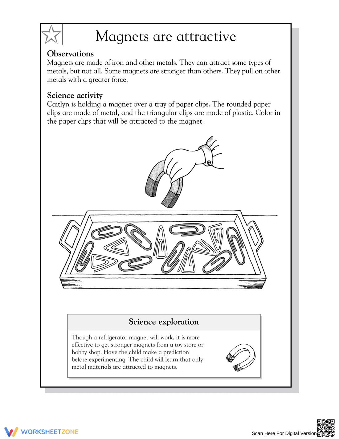 Essential Grade 1-2 Magnets Activity: Printable Science - Page 2