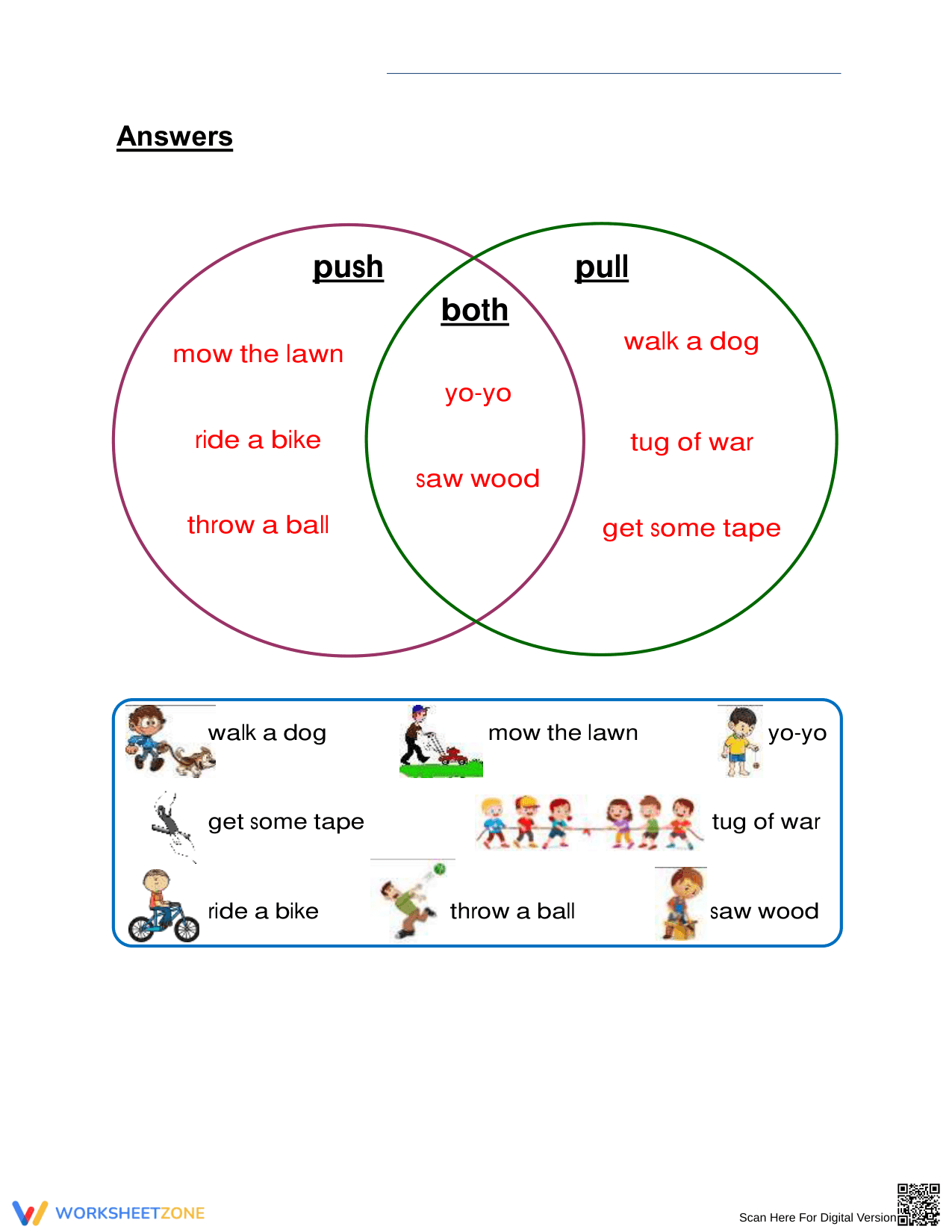 Essential Push and Pull Venn Diagram Worksheet | Grade 2 - Page 2