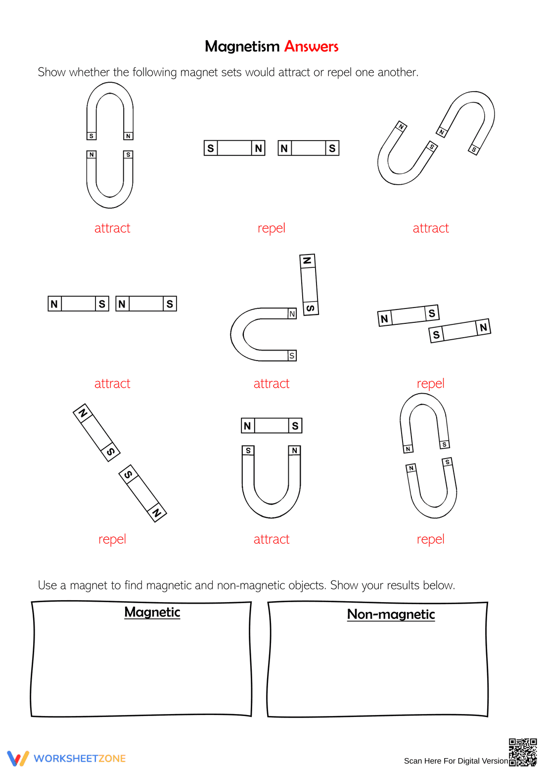 Essential Magnetism Worksheet | Grade 3-6 Science - Page 2
