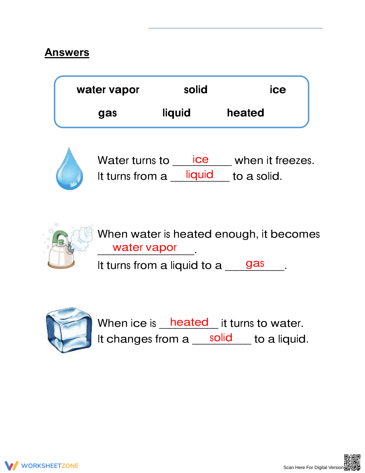 Essential Changing States of Water Worksheet | Grade 2 - Page 4