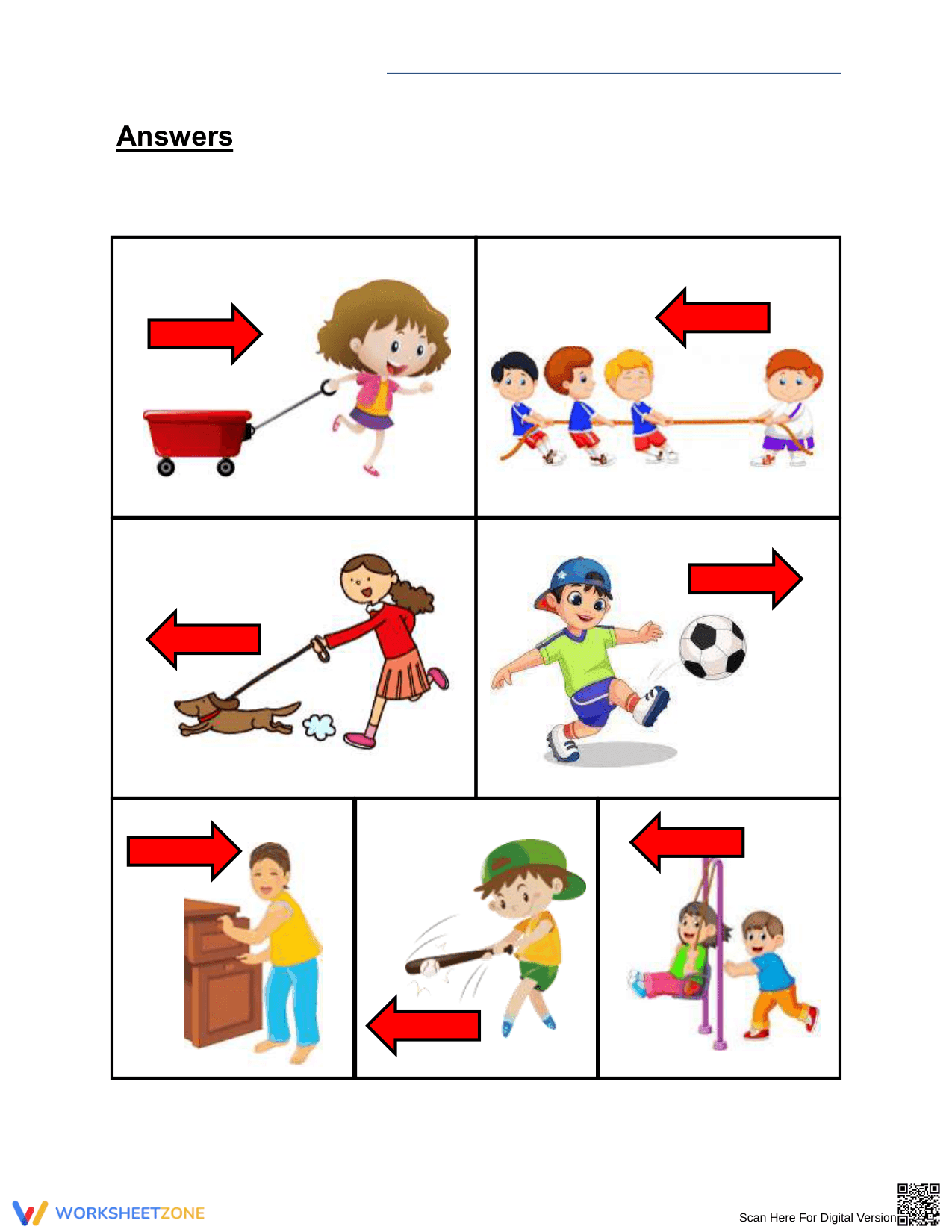 Essential Grade 2 Forces & Motion: Drawing Arrows Worksheet - Page 2