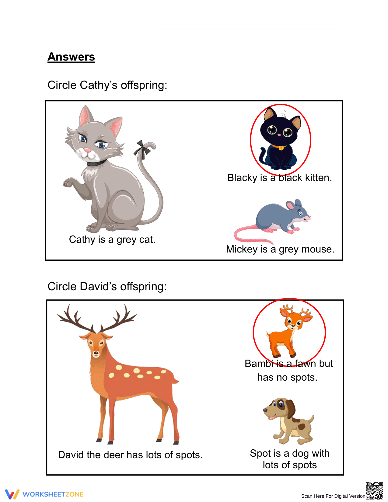 Essential Grade 1 Science: Young Animals Like Their Parents - Page 2