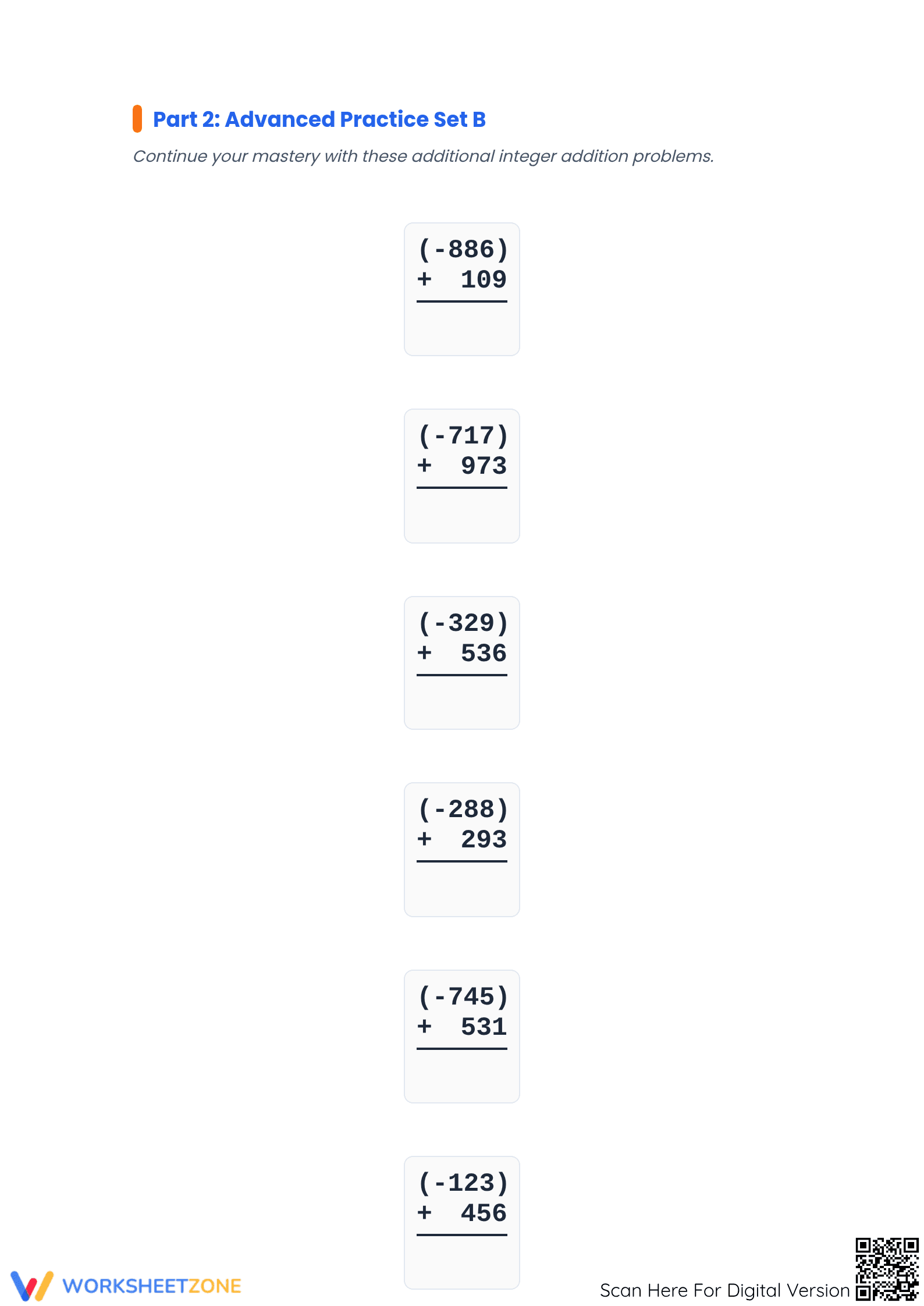 Essential 3-Digit Integer Addition Worksheet | Grade 5 Math - Page 5