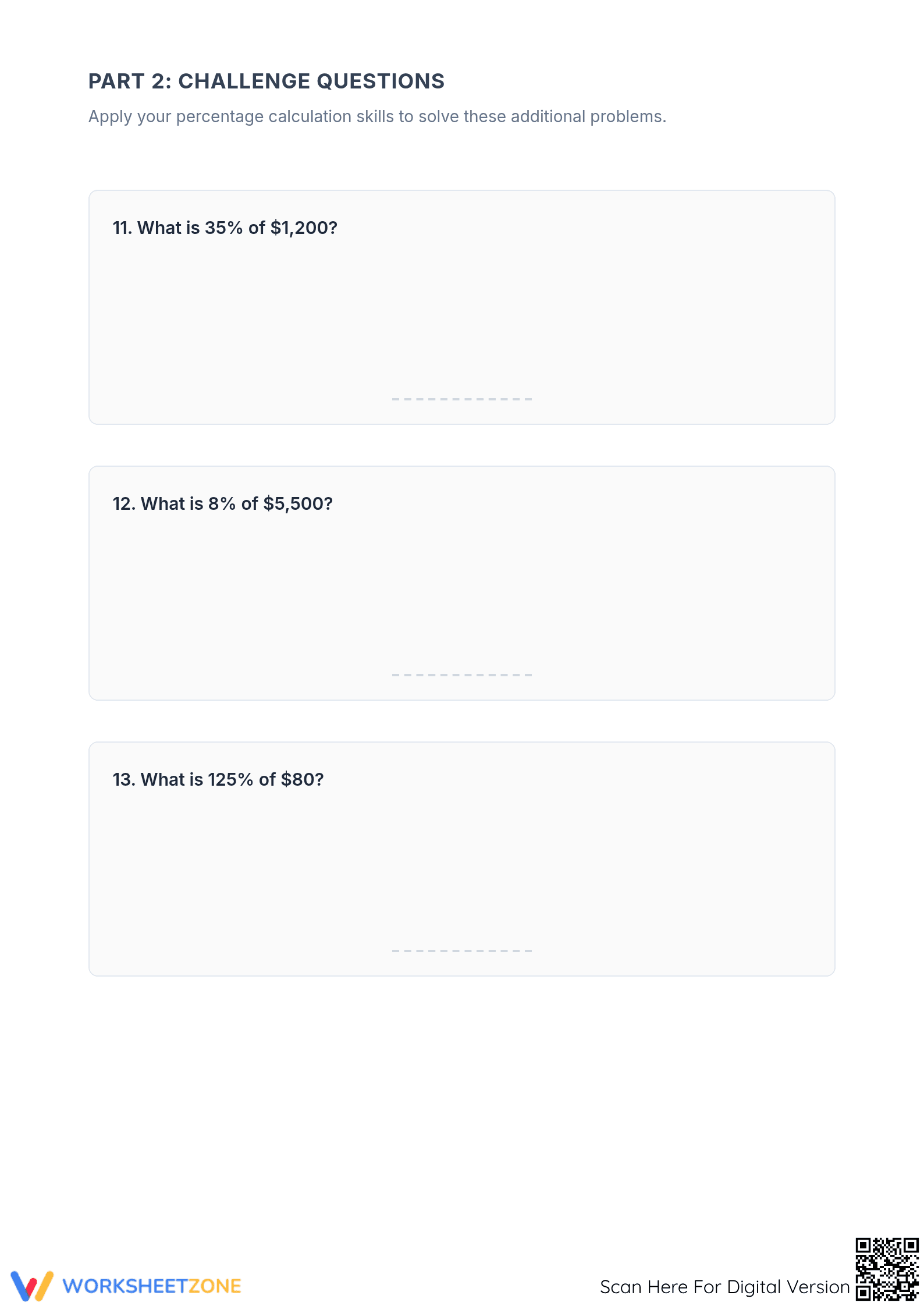 Essential Percent Calculation Worksheet | Grade 6 Math - Page 4