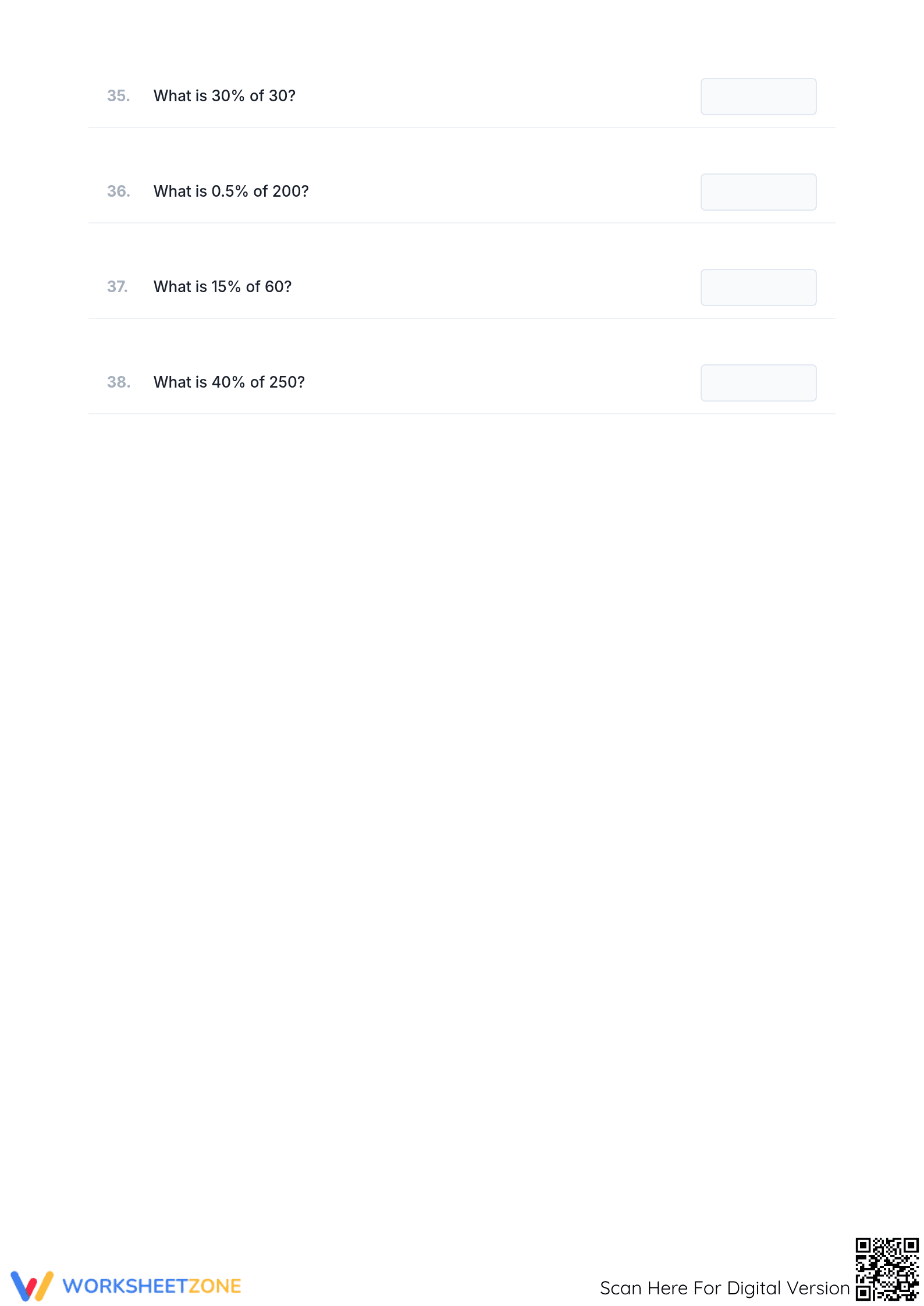 Essential Percent Calculations Worksheet | Grades 6-7 Math - Page 5