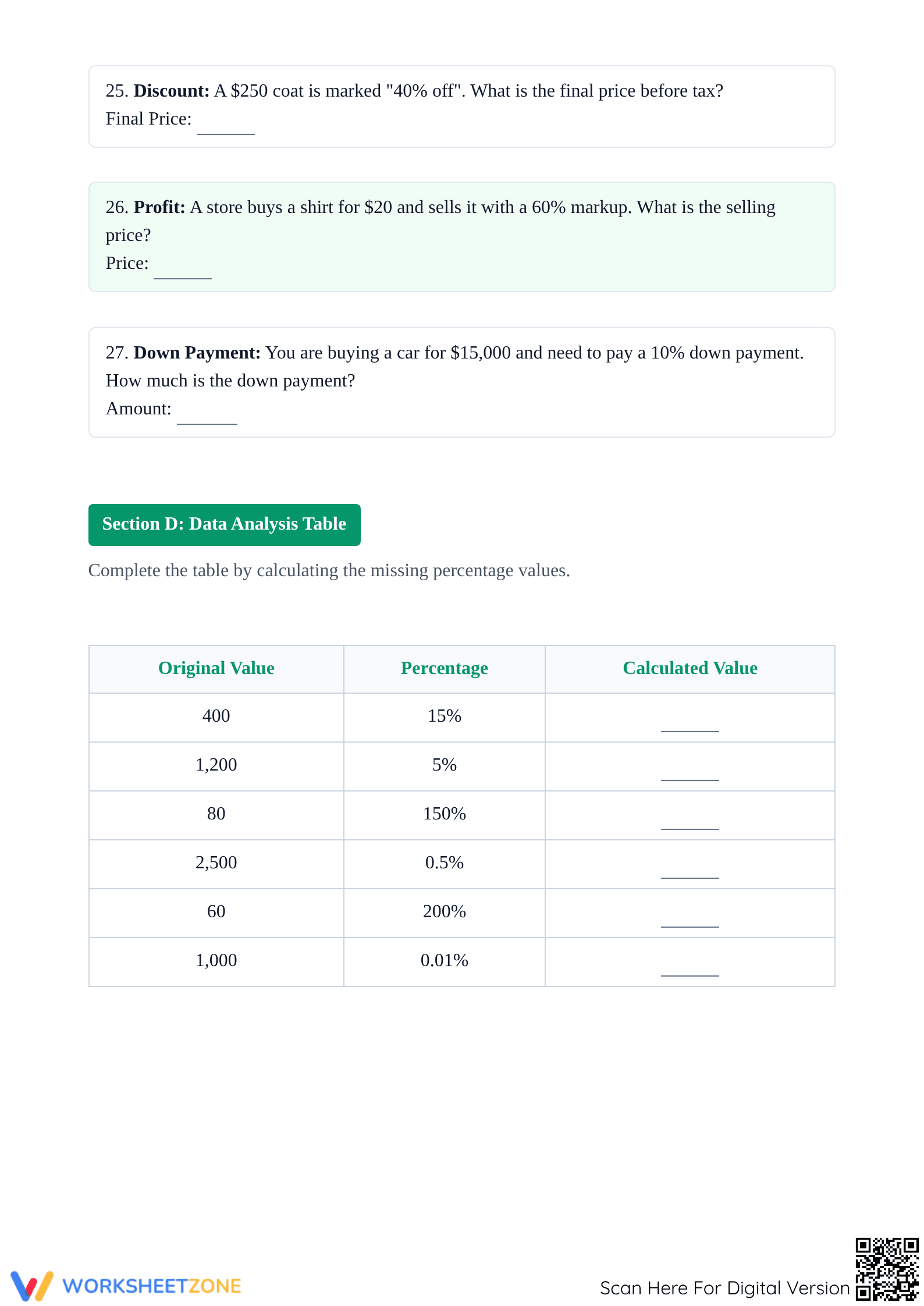 7.RP.A.3 Worksheet: Advanced Percentages — Grade 7 Aligned - Page 4