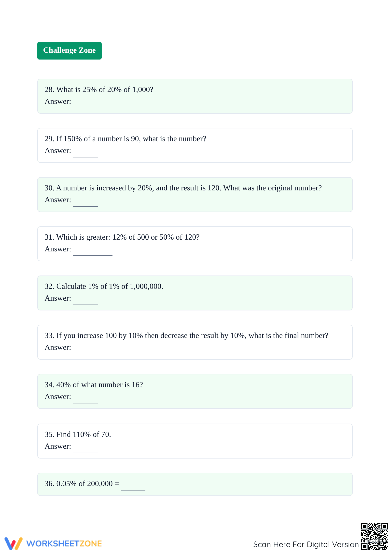 7.RP.A.3 Worksheet: Advanced Percentages — Grade 7 Aligned - Page 5