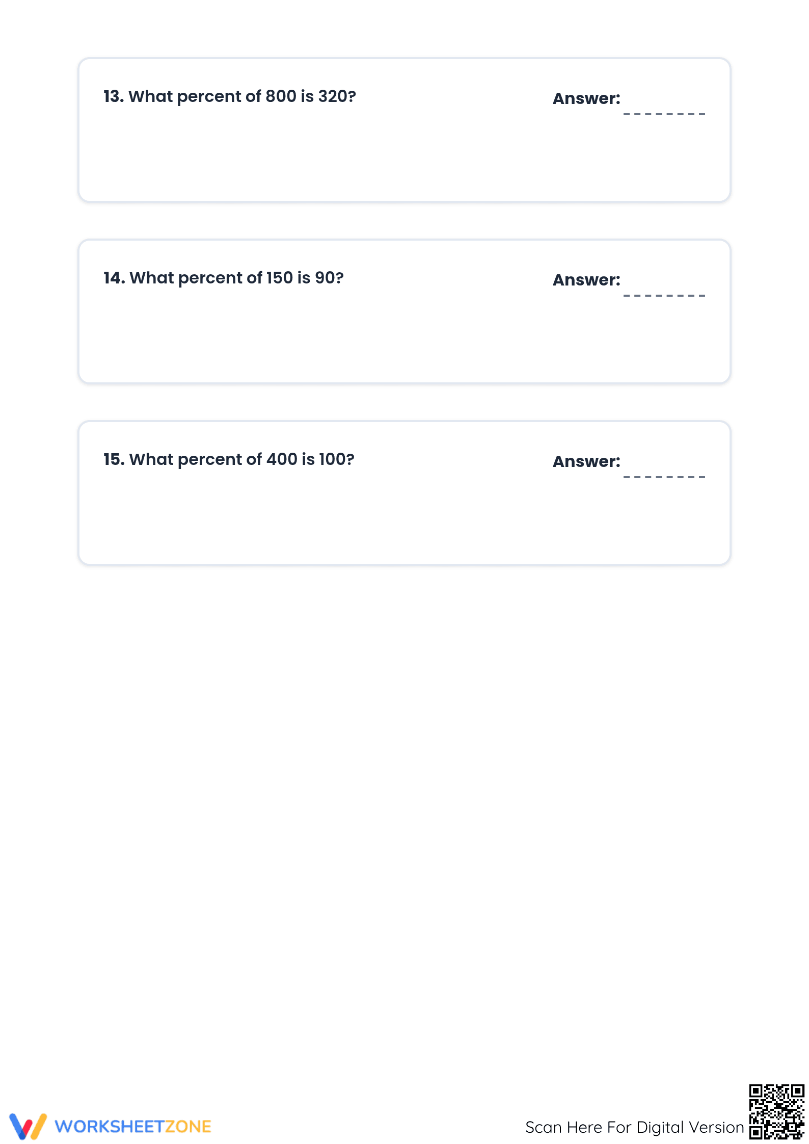 Essential Percent Calculations Worksheet | Grades 6-7 Math - Page 4