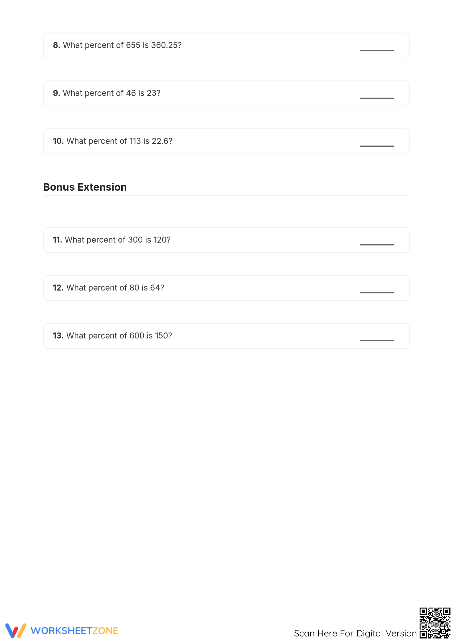 Essential Calculating Percent Rate Worksheet | Grade 6 Math - Page 2