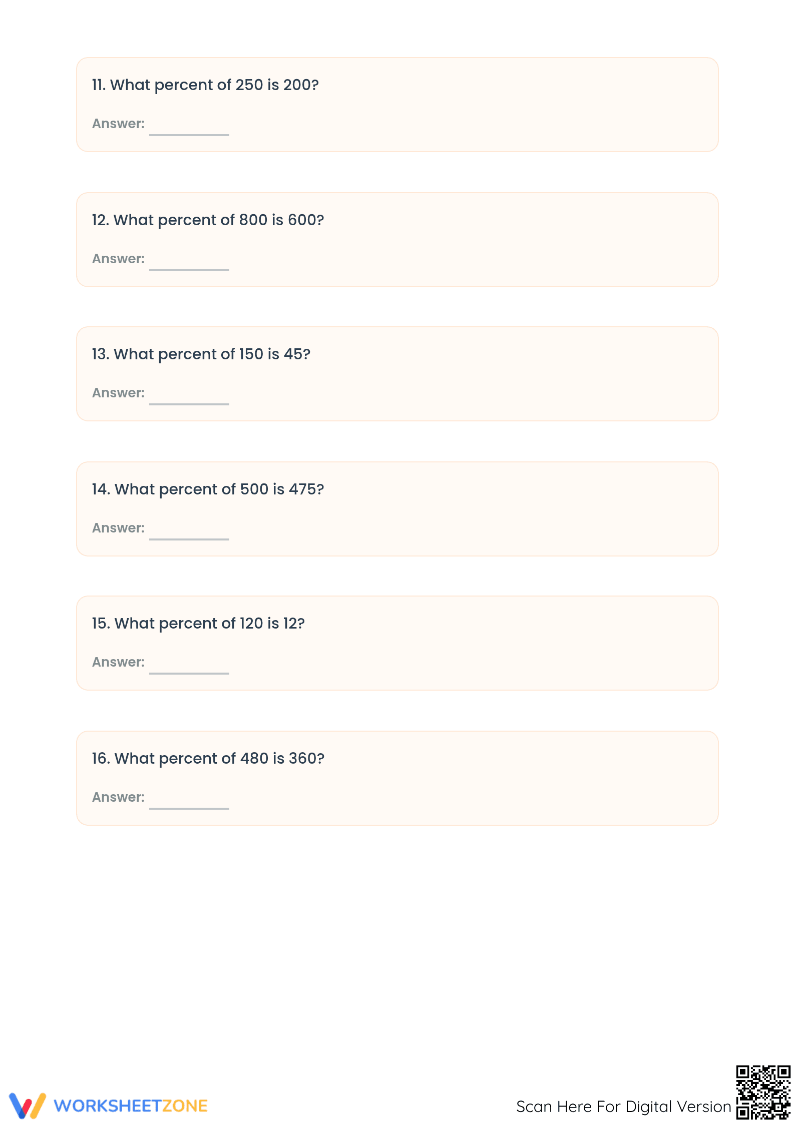 Essential Percent Calculations Worksheet | Grade 6-8 Aligned - Page 3