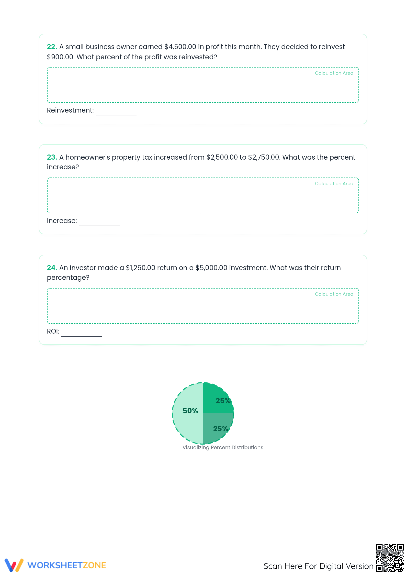 Essential 7.RP.A.3 Financial Math Worksheet | Grade 7 Ready - Page 4