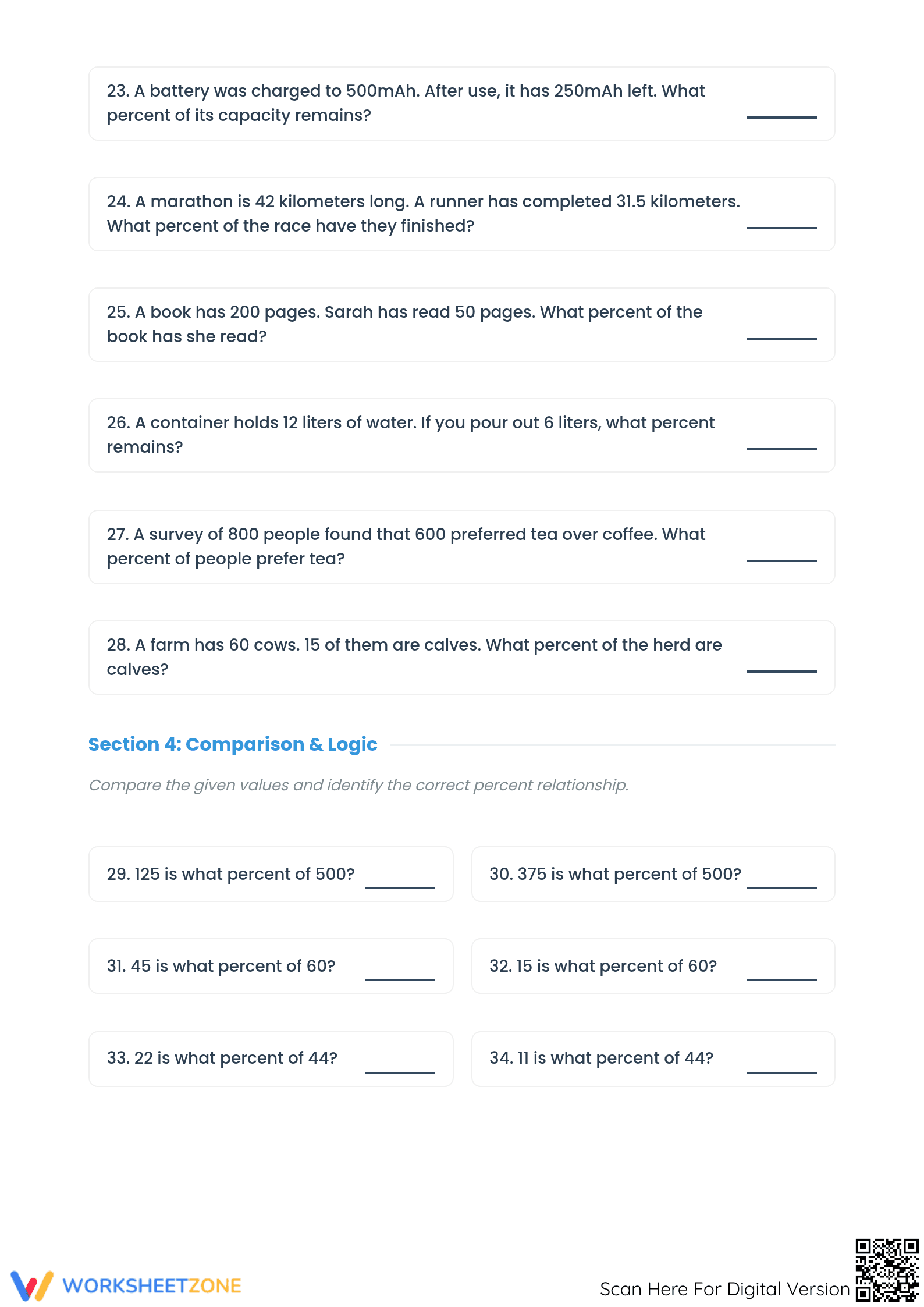 Essential Percent Calculations Worksheet | Grade 6 Math - Page 3