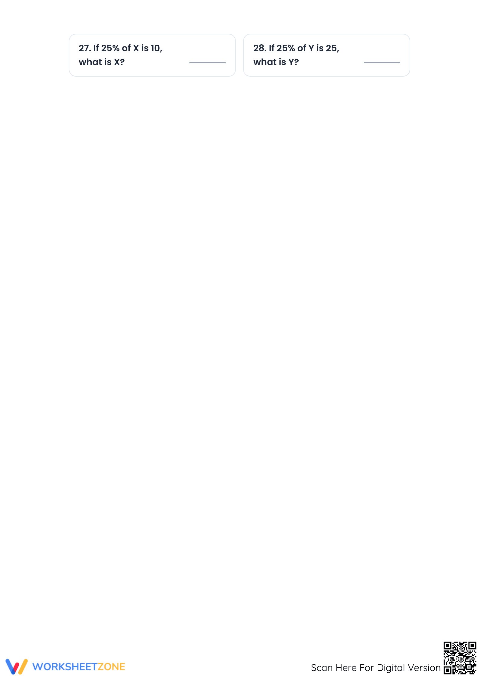 Calculate 25 Percent of Whole Numbers | Essential Math - Page 4