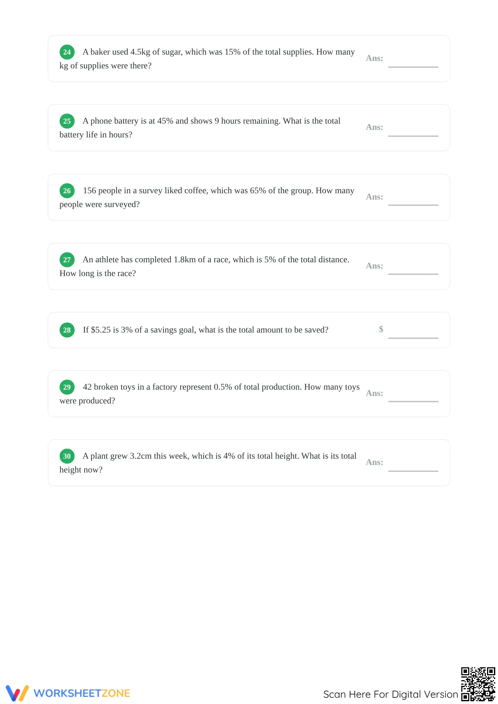 Essential Percent Practice Worksheet | Grade 6 Math - Page 4