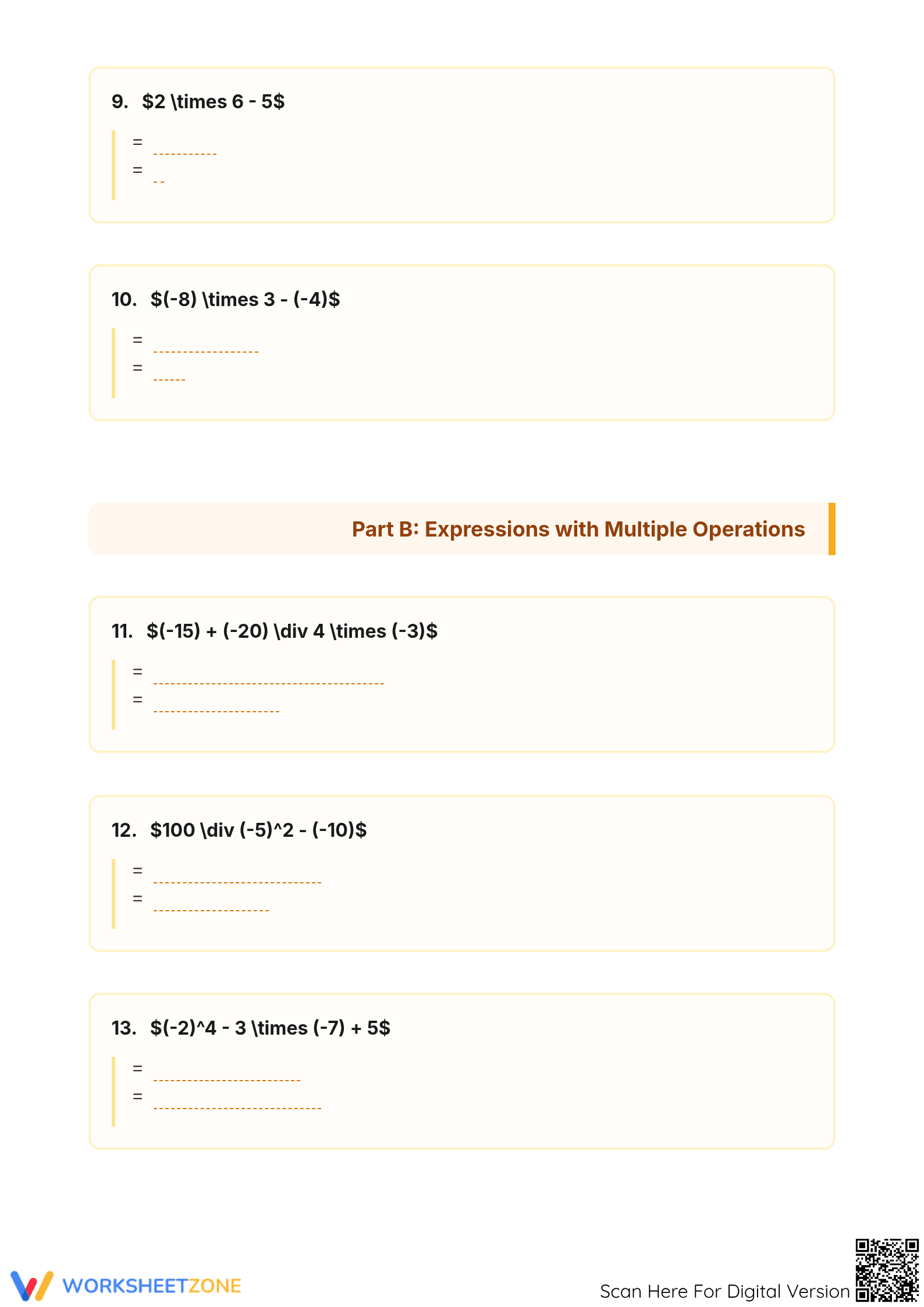 Essential Order of Operations 7.NS.A.3 Grade 7 Aligned - Page 3