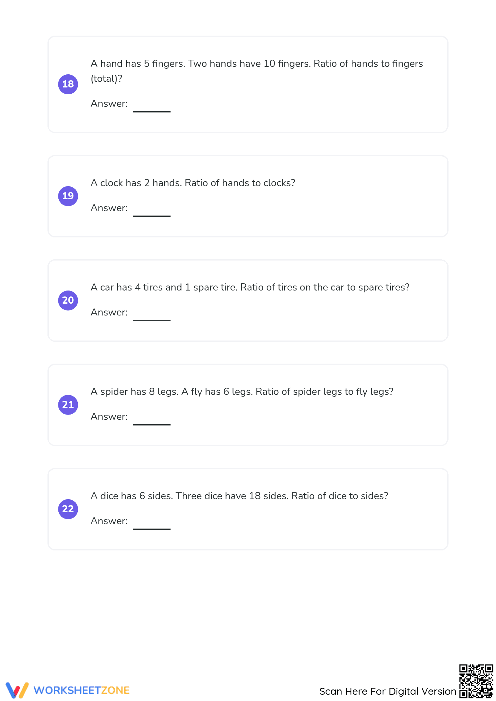 Essential Grade 3 Ratios Worksheet | Visual Practice Pack - Page 5