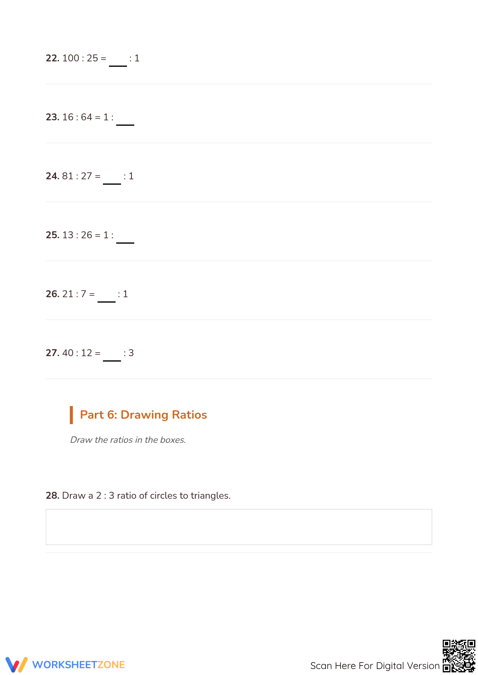 Essential Autumn Ratios Worksheet | Grade 3 Math Packet - Page 5