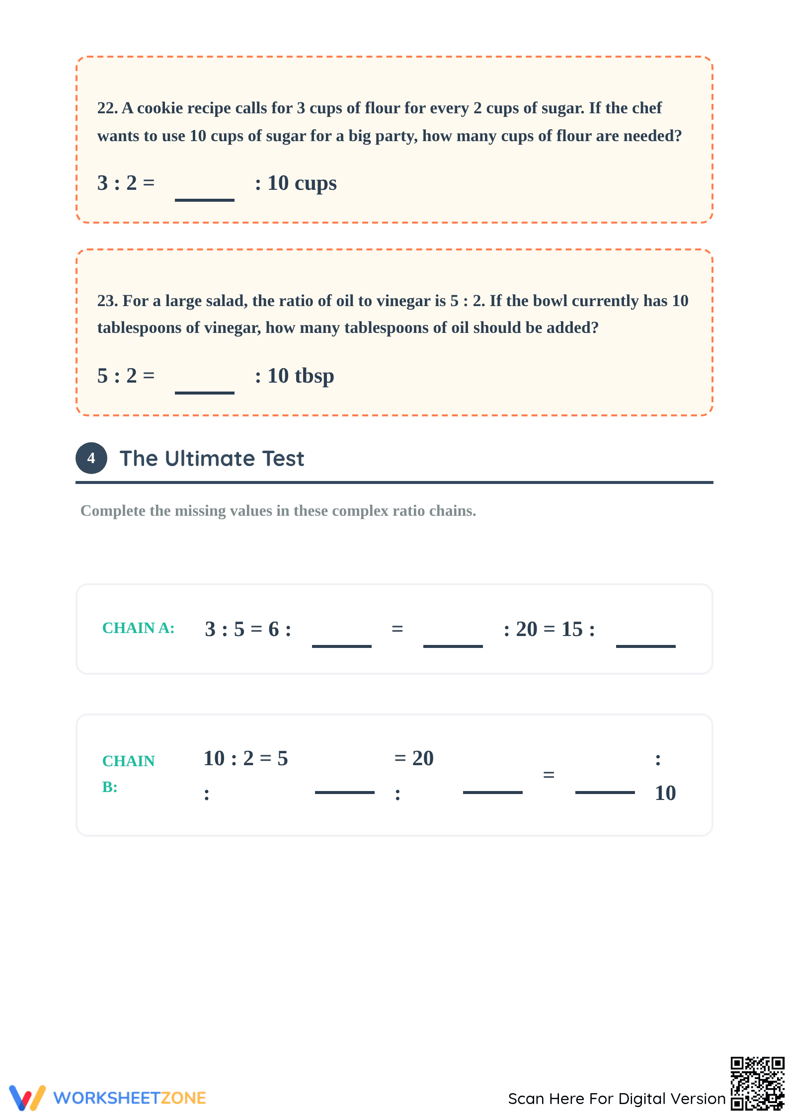 Essential Equivalent Ratio Worksheet | Grade 5 Math - Page 4